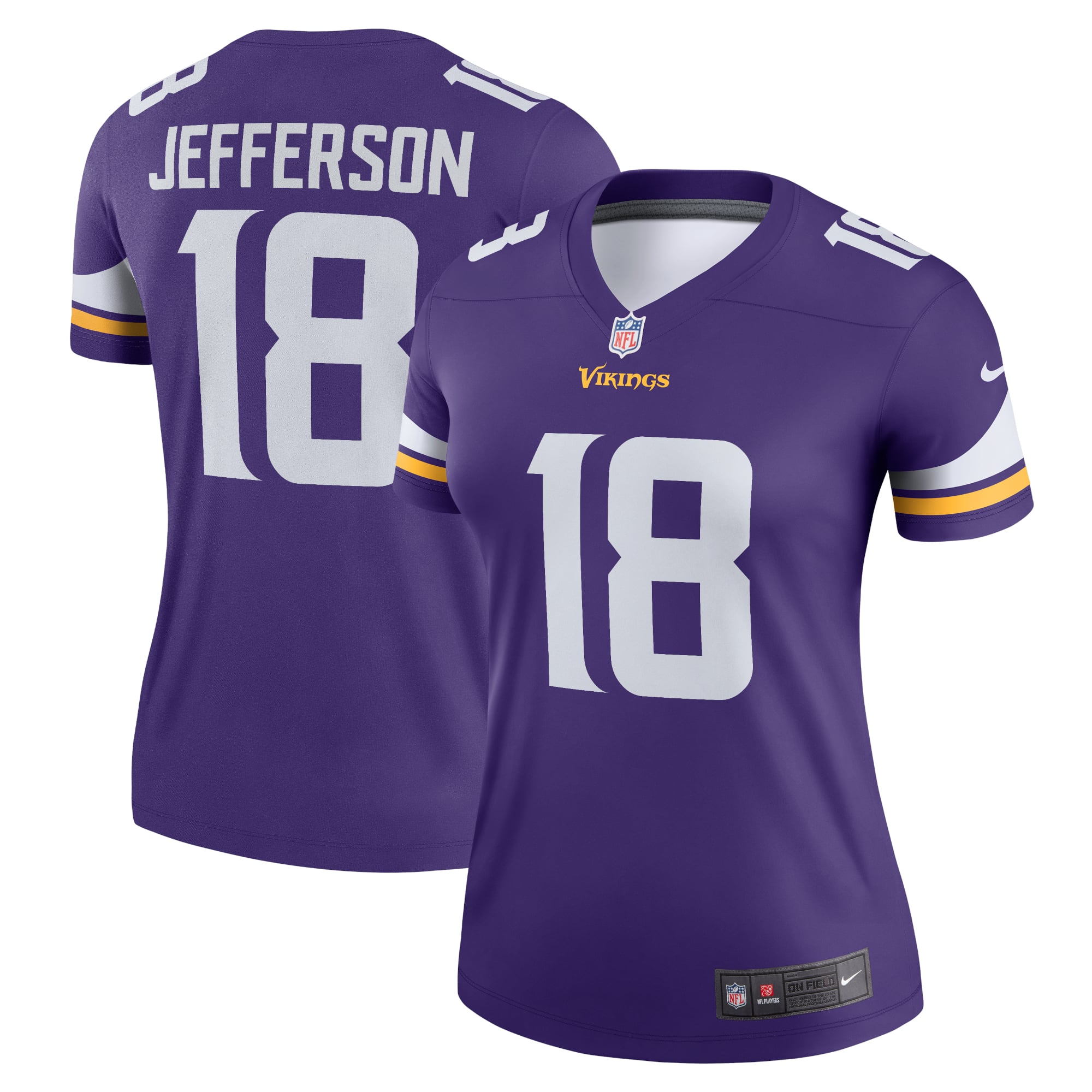 Justin Jefferson Minnesota Vikings Women's Legend Player Performance Top - Purple