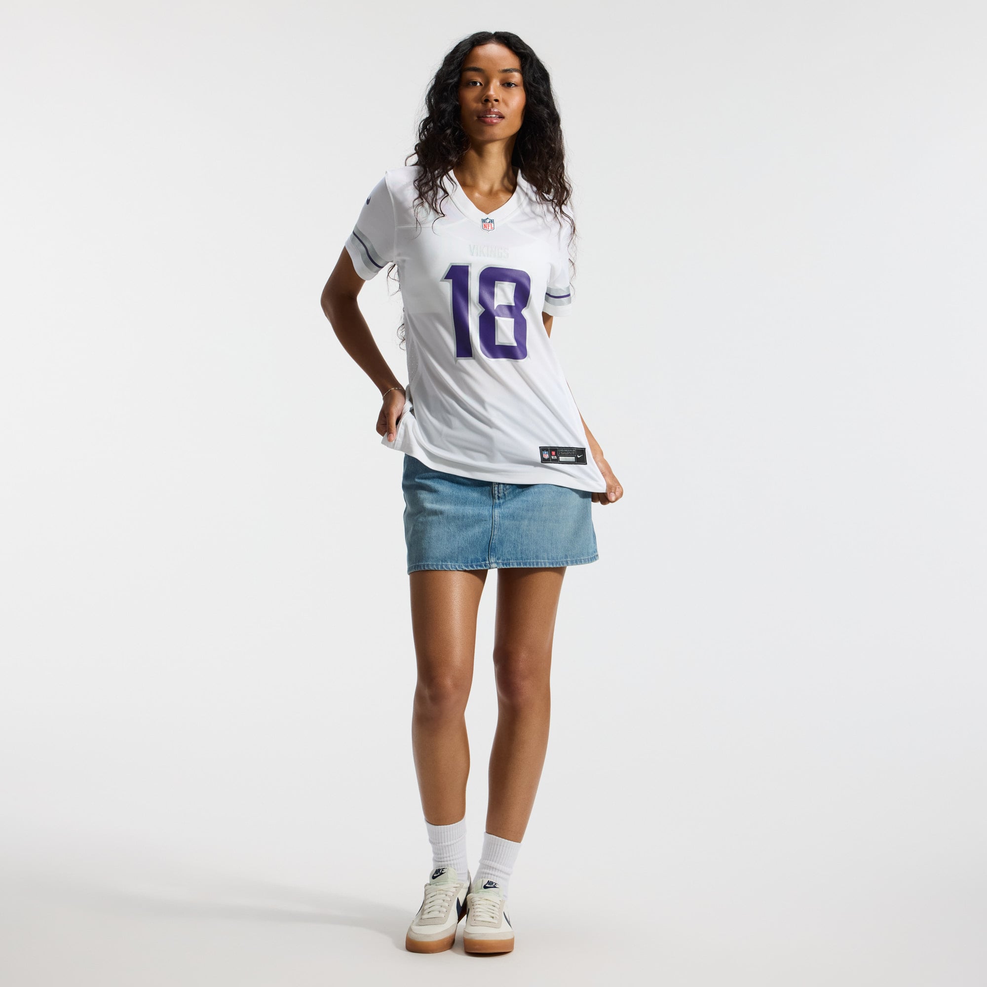 Justin Jefferson Minnesota Vikings Women's Player Jersey - White - Image 6