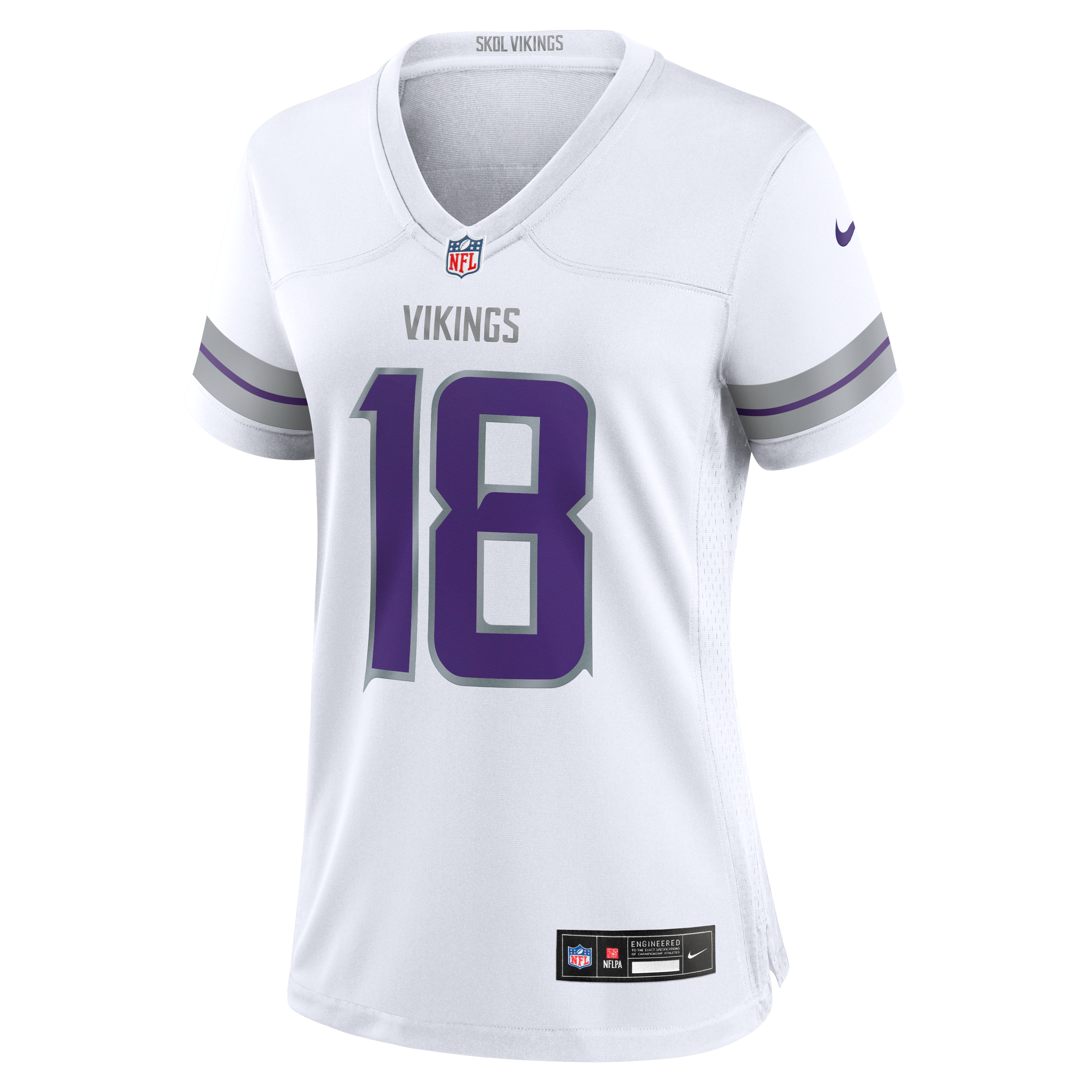 Justin Jefferson Minnesota Vikings Women's Player Jersey - White - Image 8
