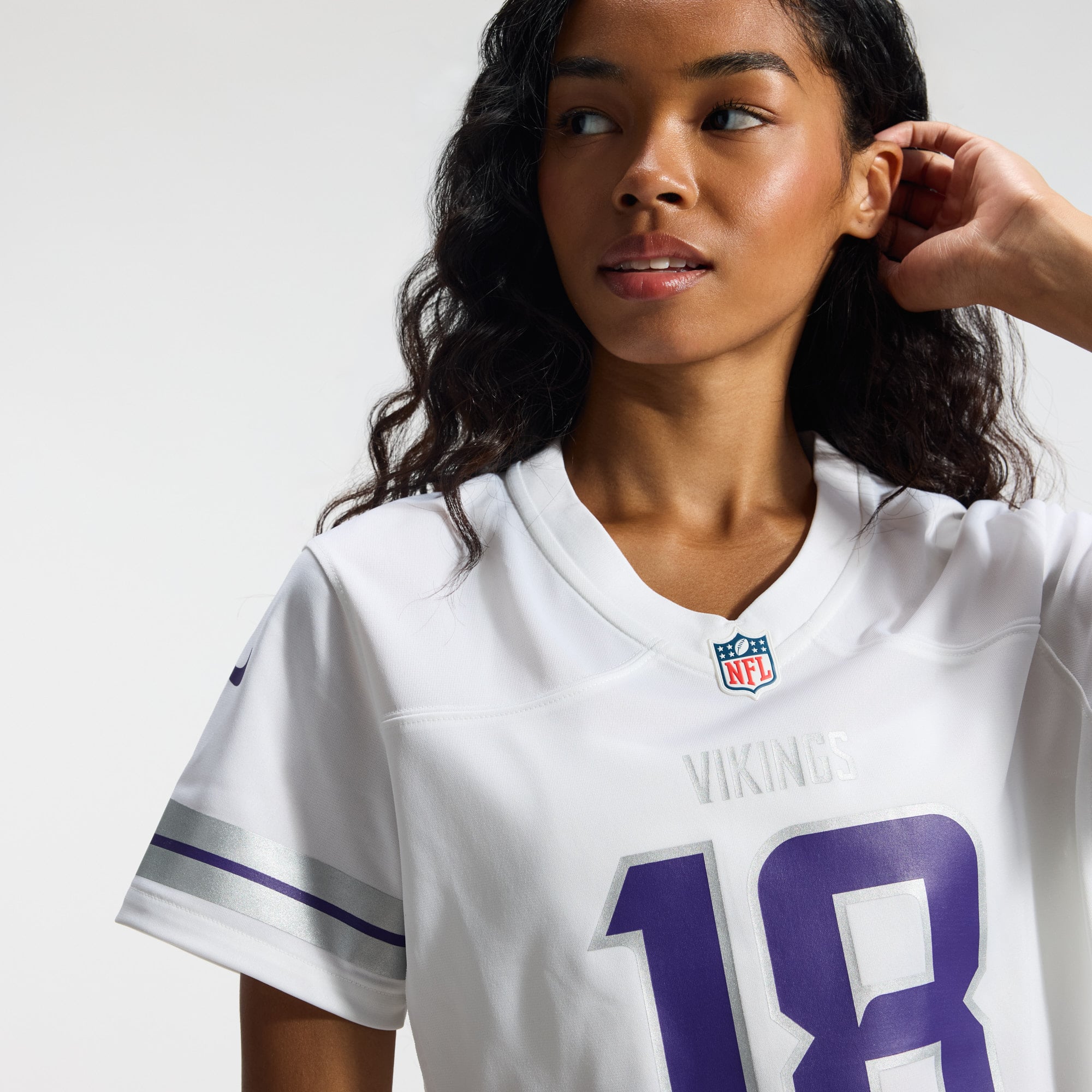 Justin Jefferson Minnesota Vikings Women's Player Jersey - White - Image 12