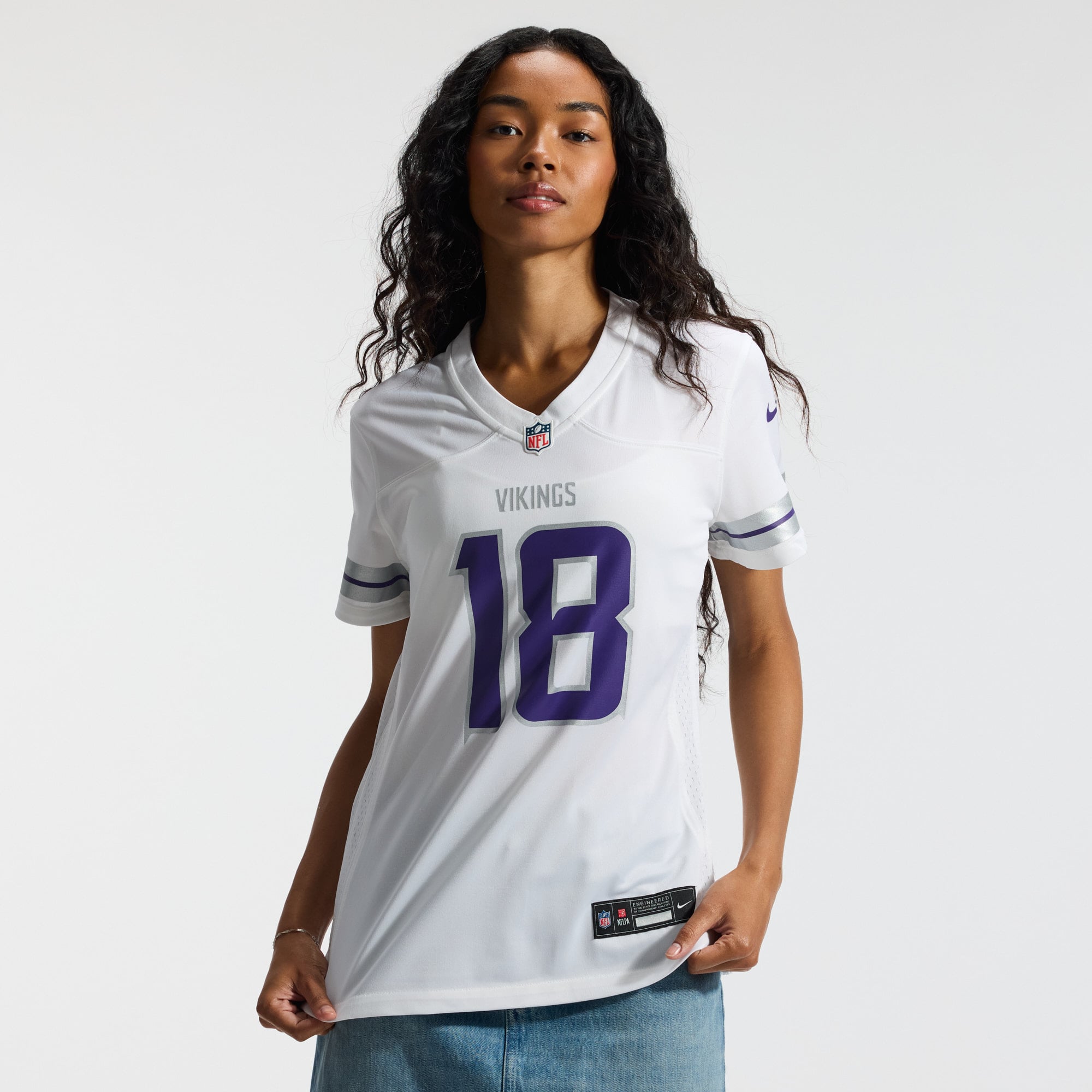 Justin Jefferson Minnesota Vikings Women's Player Jersey - White - Image 4
