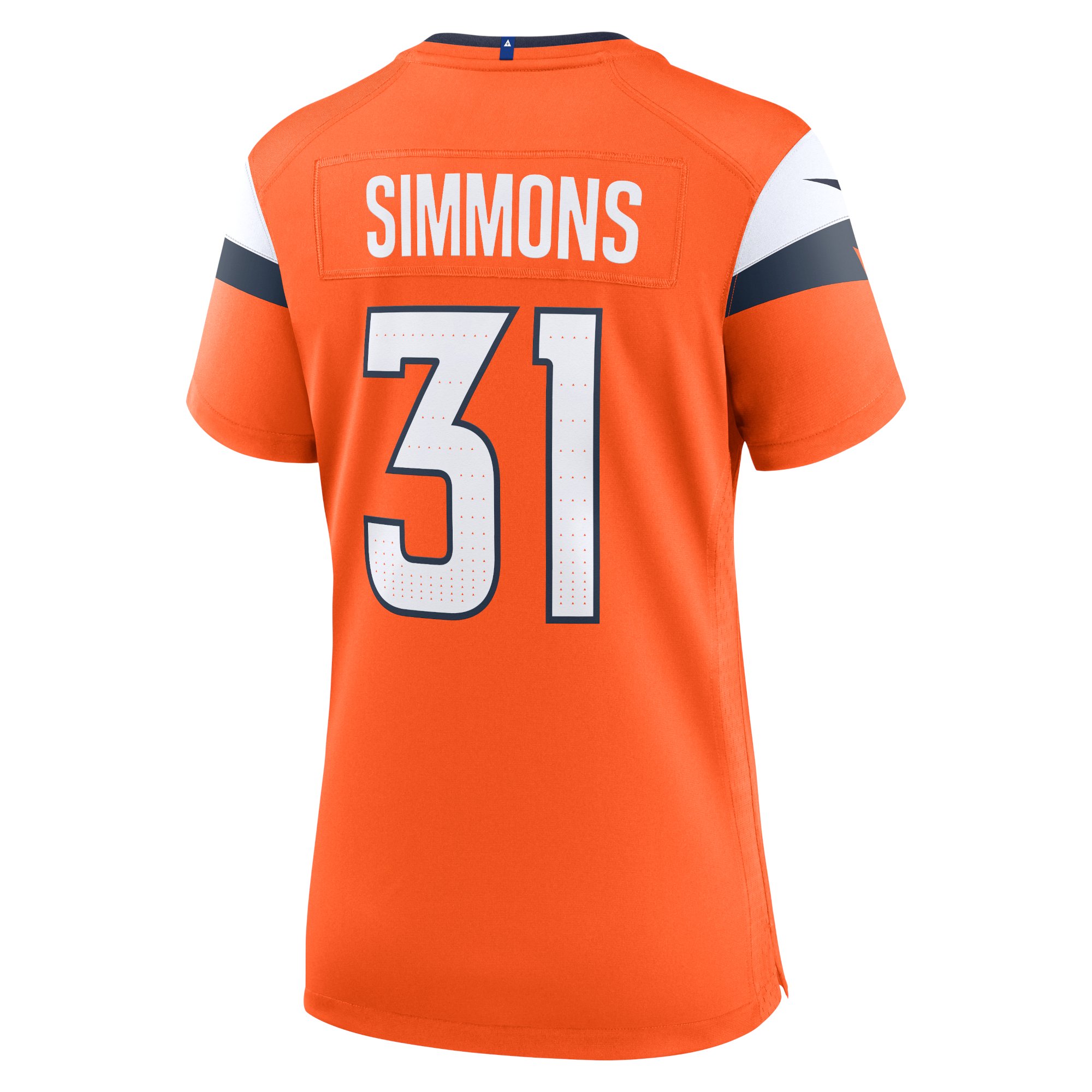 Justin Simmons Denver Broncos Women's Game Jersey - Orange - Image 4