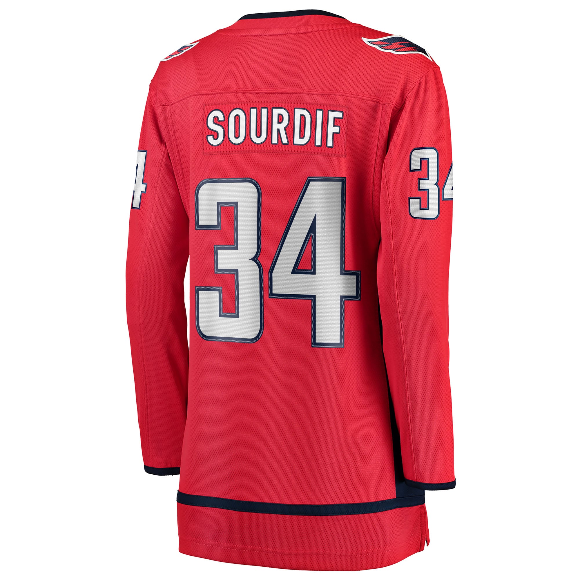Justin Sourdif Washington Capitals Women's Home Breakaway Jersey - Red - Image 4