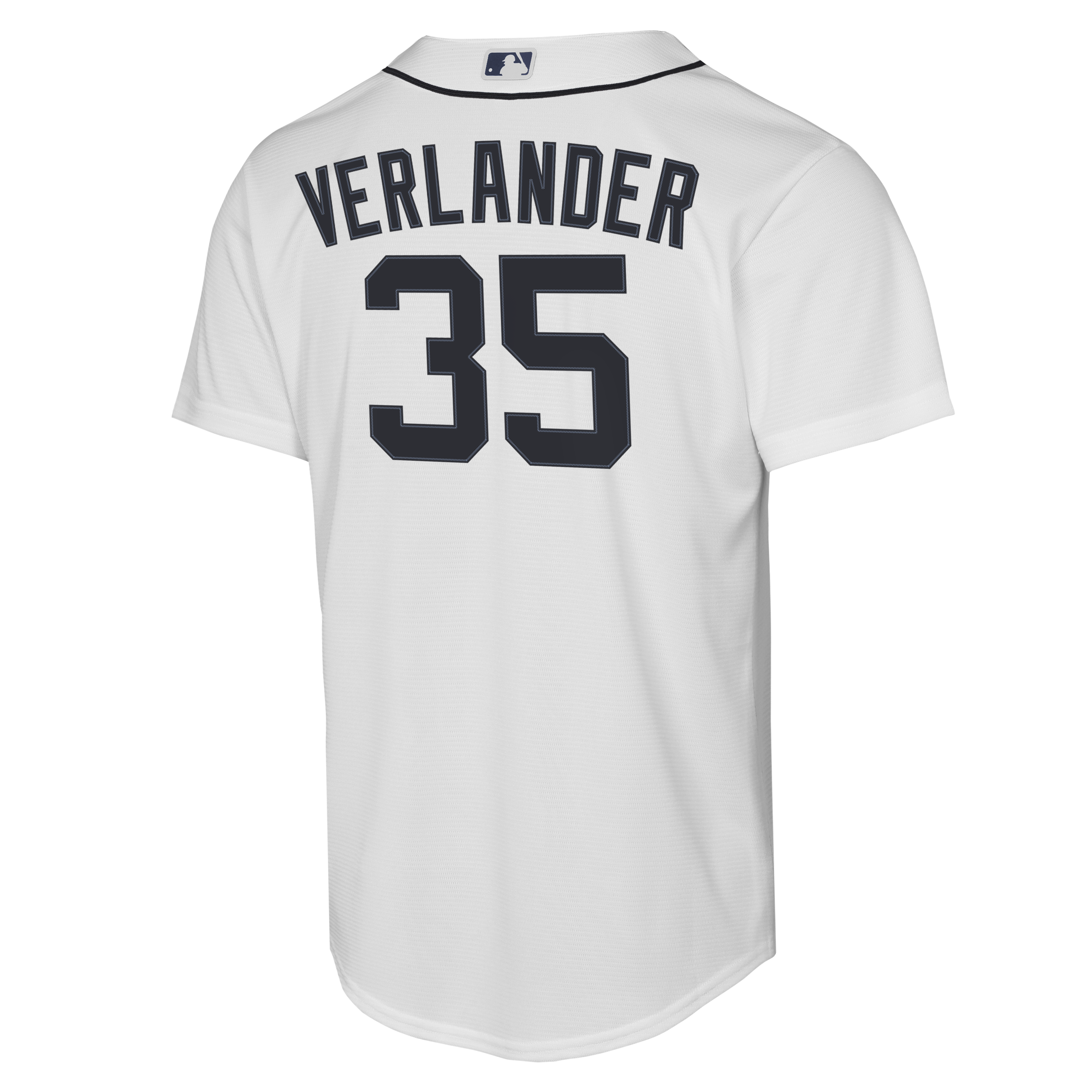 Justin Verlander Detroit Tigers Youth Home Jersey - White - Image 4
