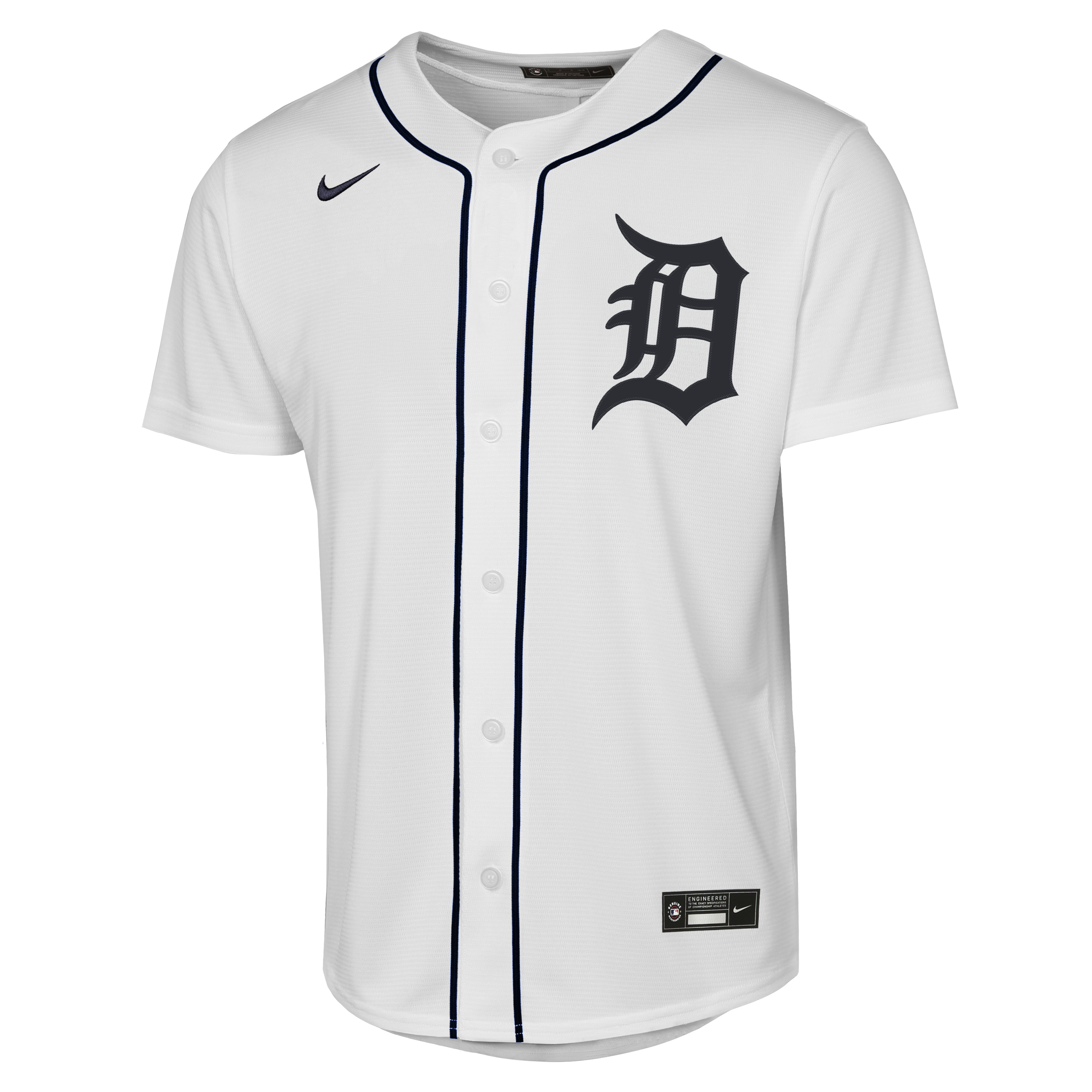 Justin Verlander Detroit Tigers Youth Home Jersey - White - Image 3