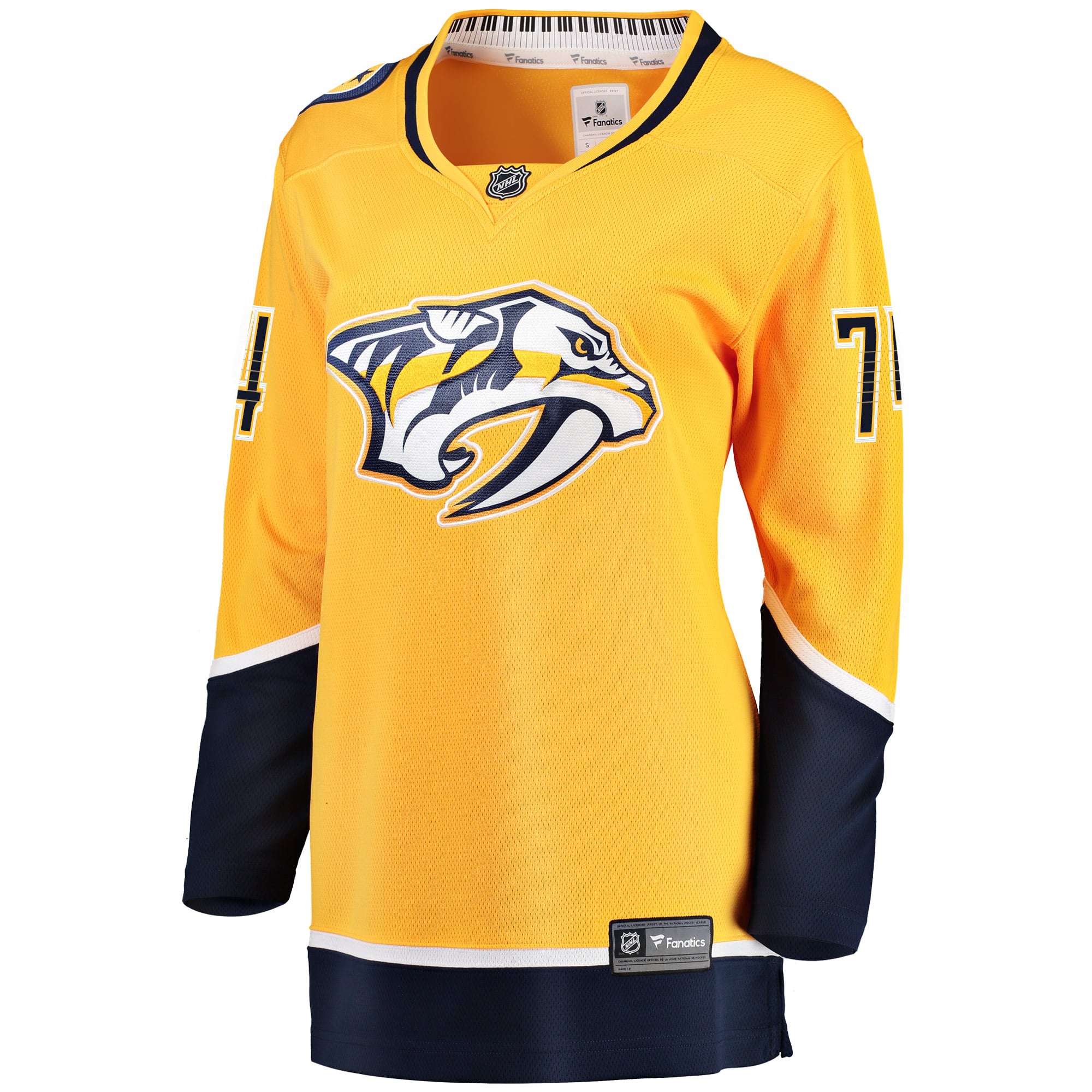 Juuse Saros Nashville Predators Women's Breakaway Player Jersey - Gold - Image 3