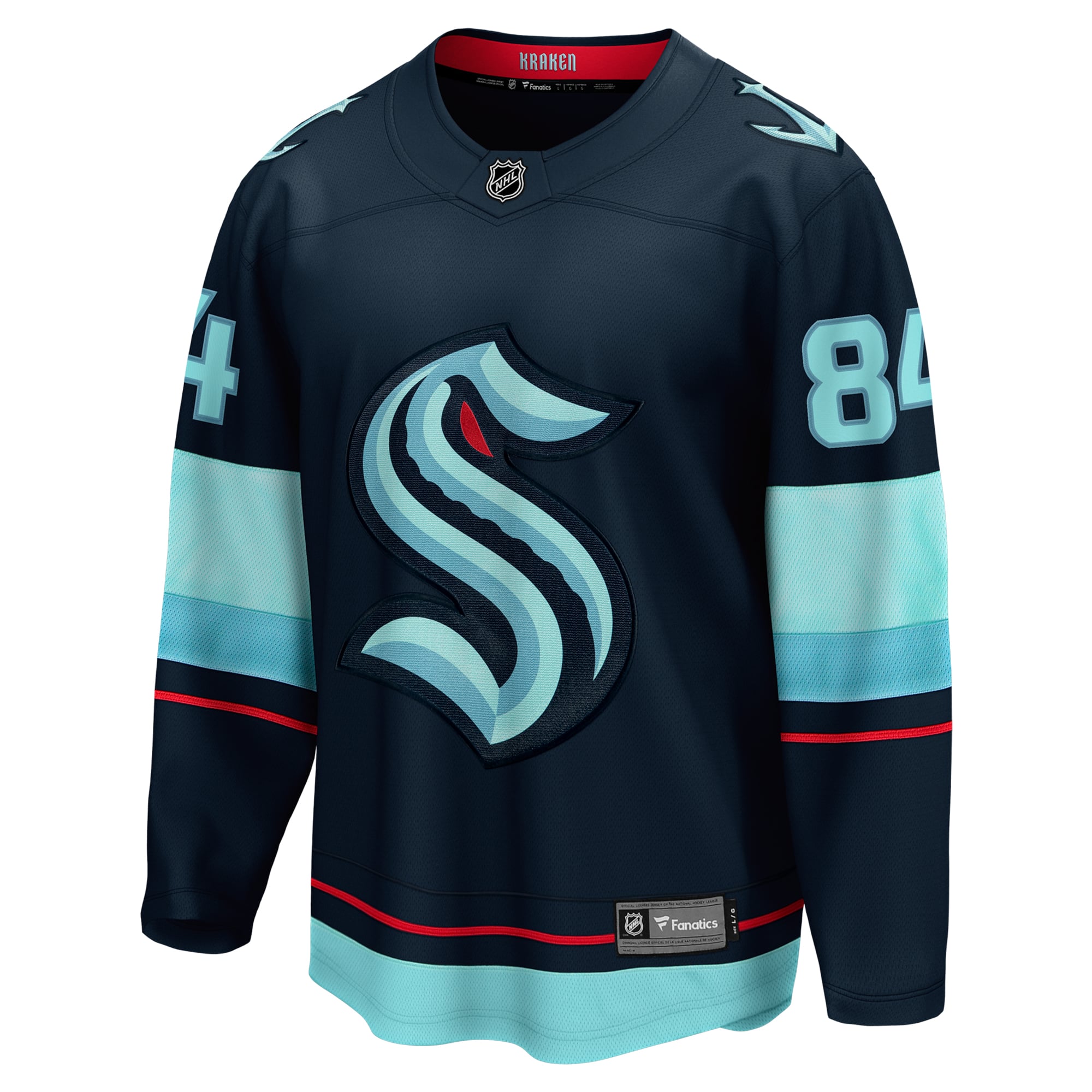 Kaapo Kakko Seattle Kraken Home Breakaway Player Jersey - Deep Sea Blue - Image 3