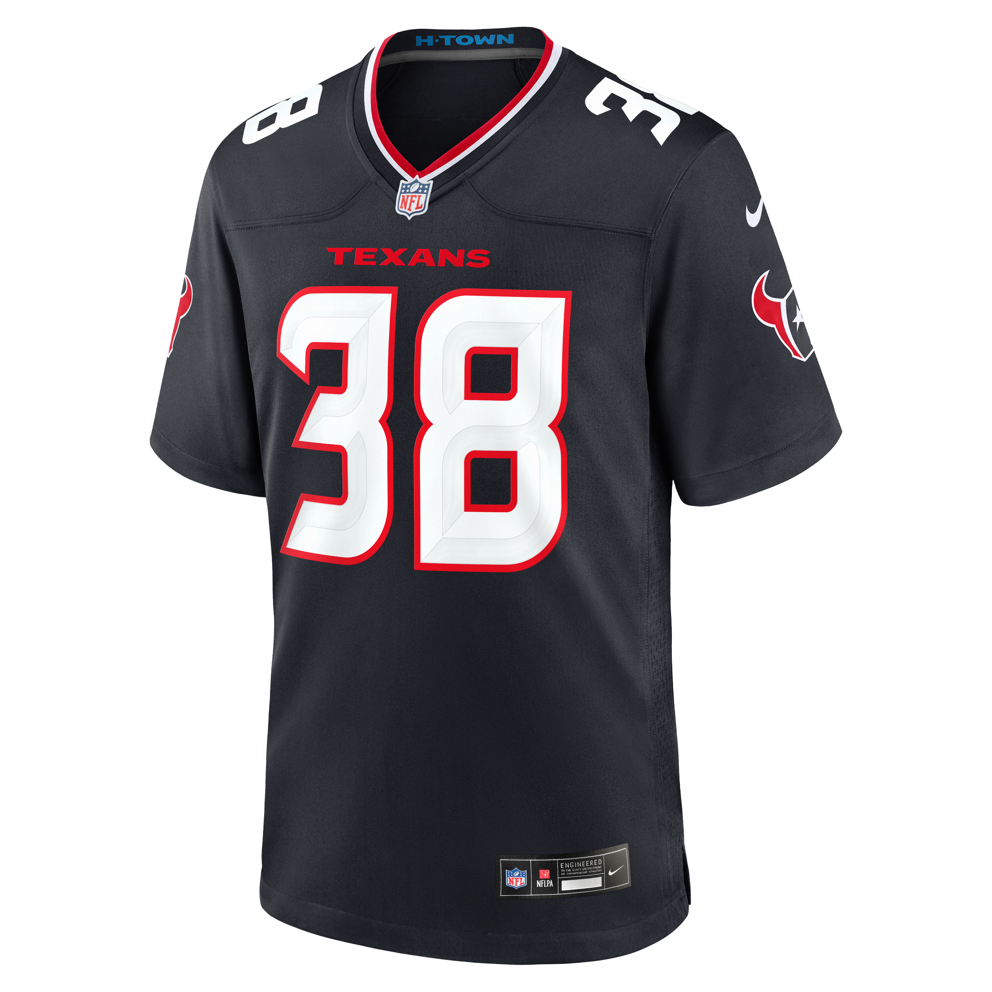 Kai Kroeger Houston Texans Team Game Jersey - Navy - Image 3