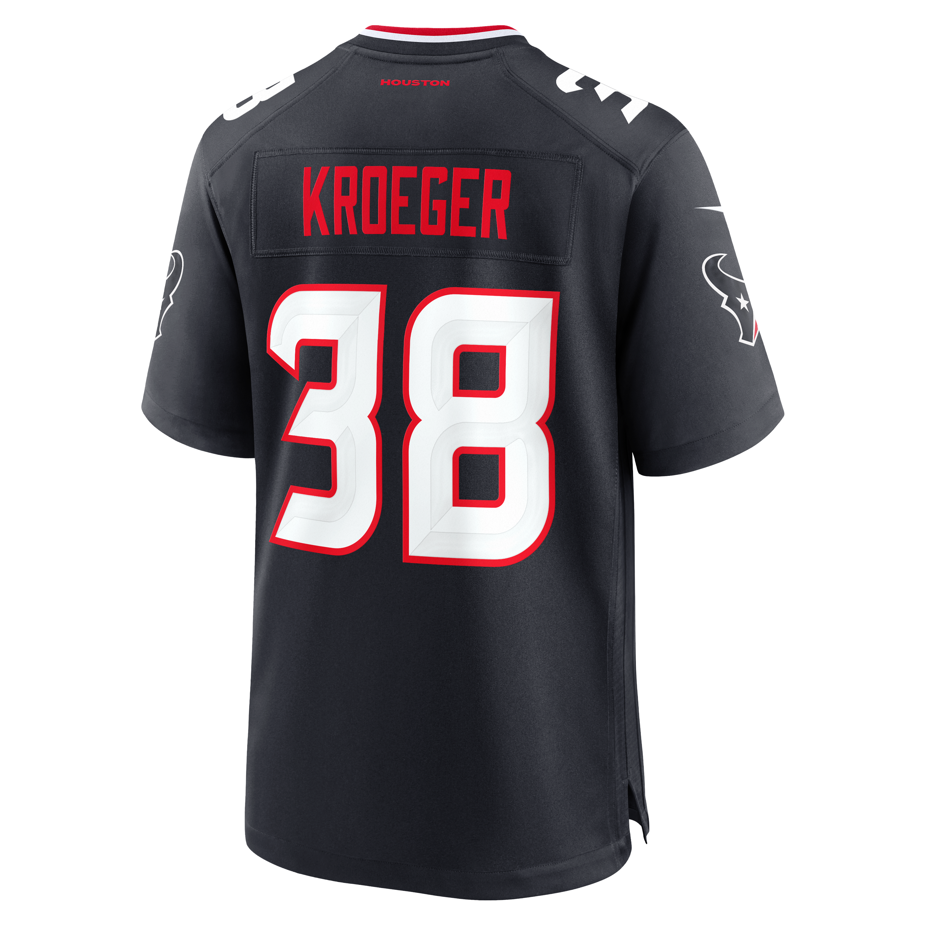 Kai Kroeger Houston Texans Team Game Jersey - Navy - Image 4