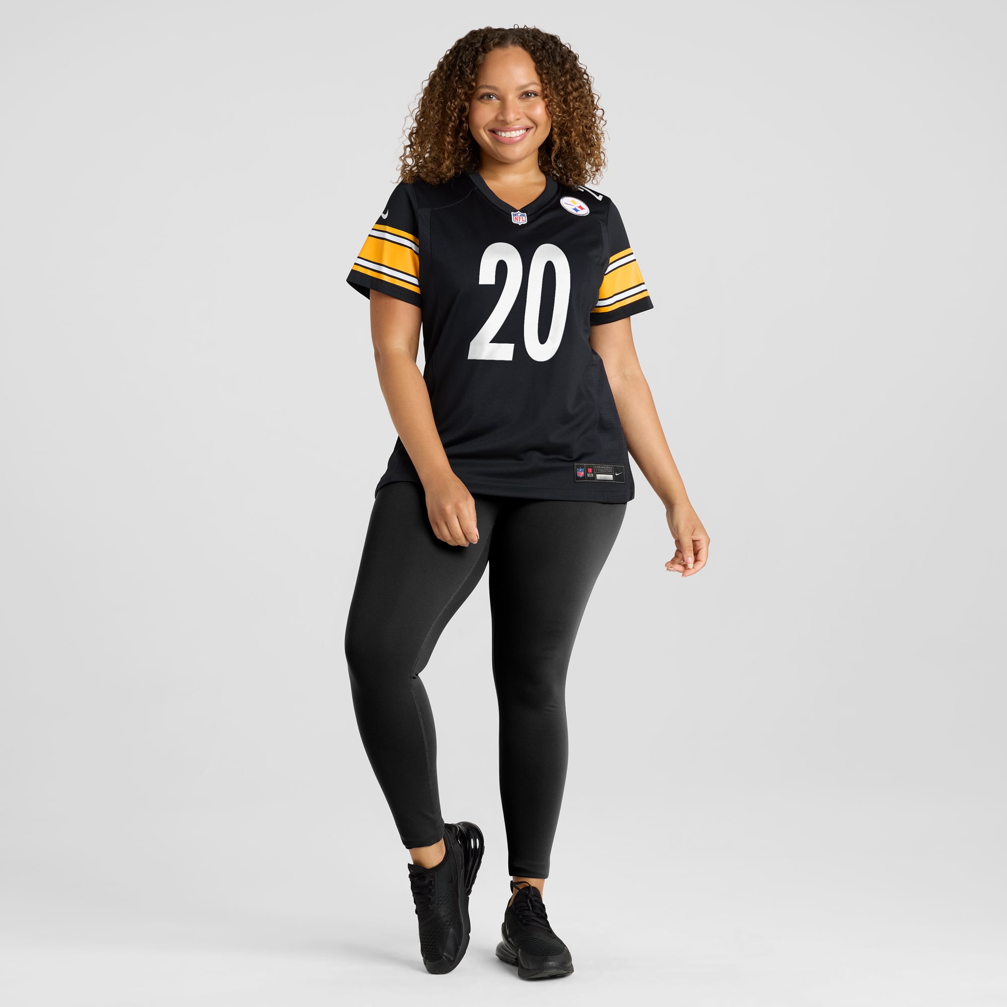 Kaleb Johnson Pittsburgh Steelers Women's Team Game Jersey - Black - Image 7