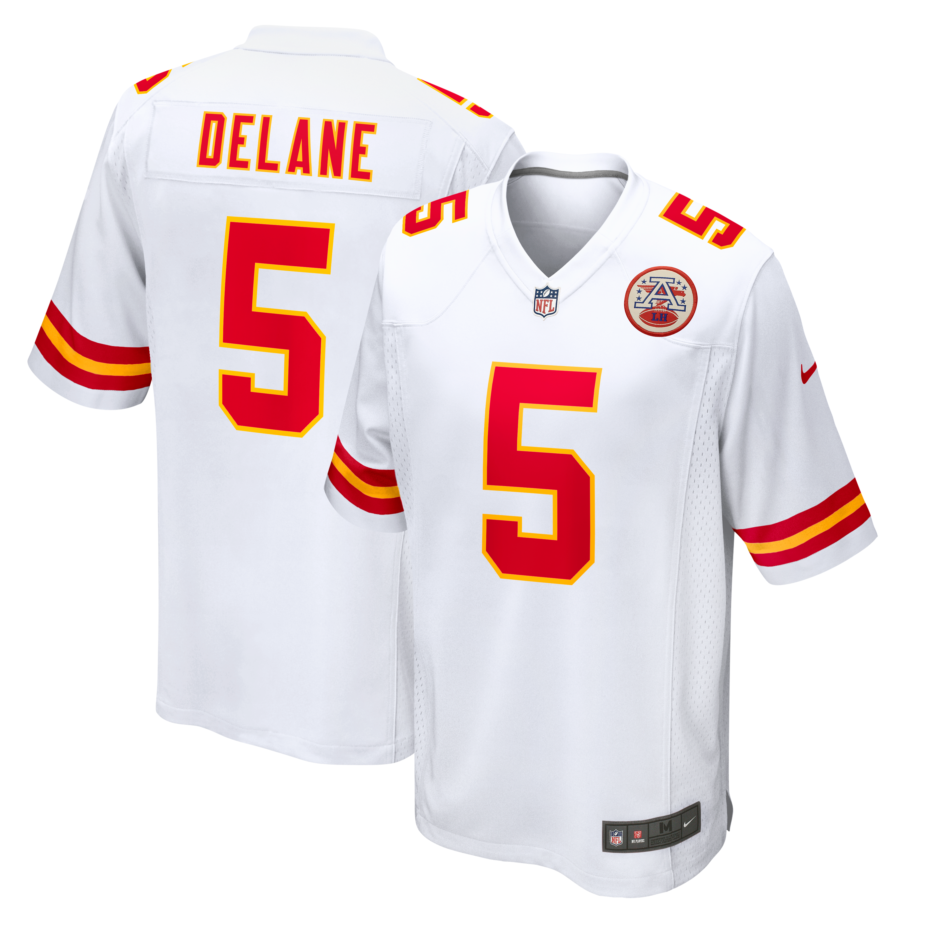 Kansas City Chiefs 2026 Draft First Round Pick No. 6 Team Game Jersey - White - Image 2