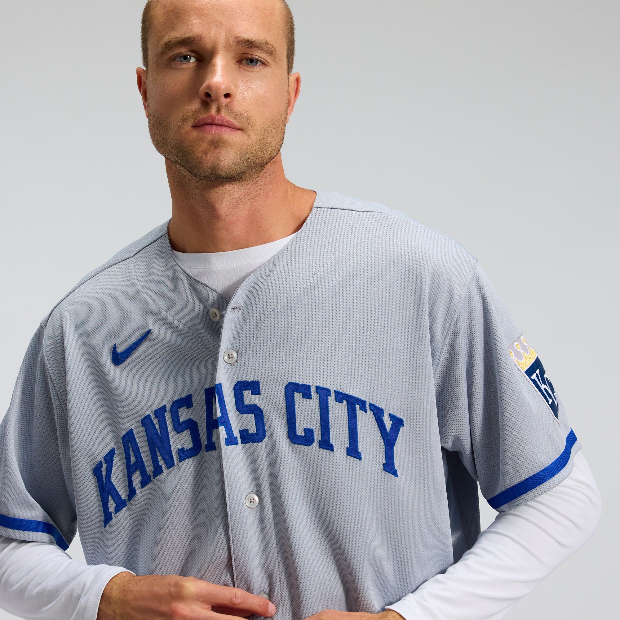 Kansas City Royals 2022 Road Jersey - Gray - Image 11