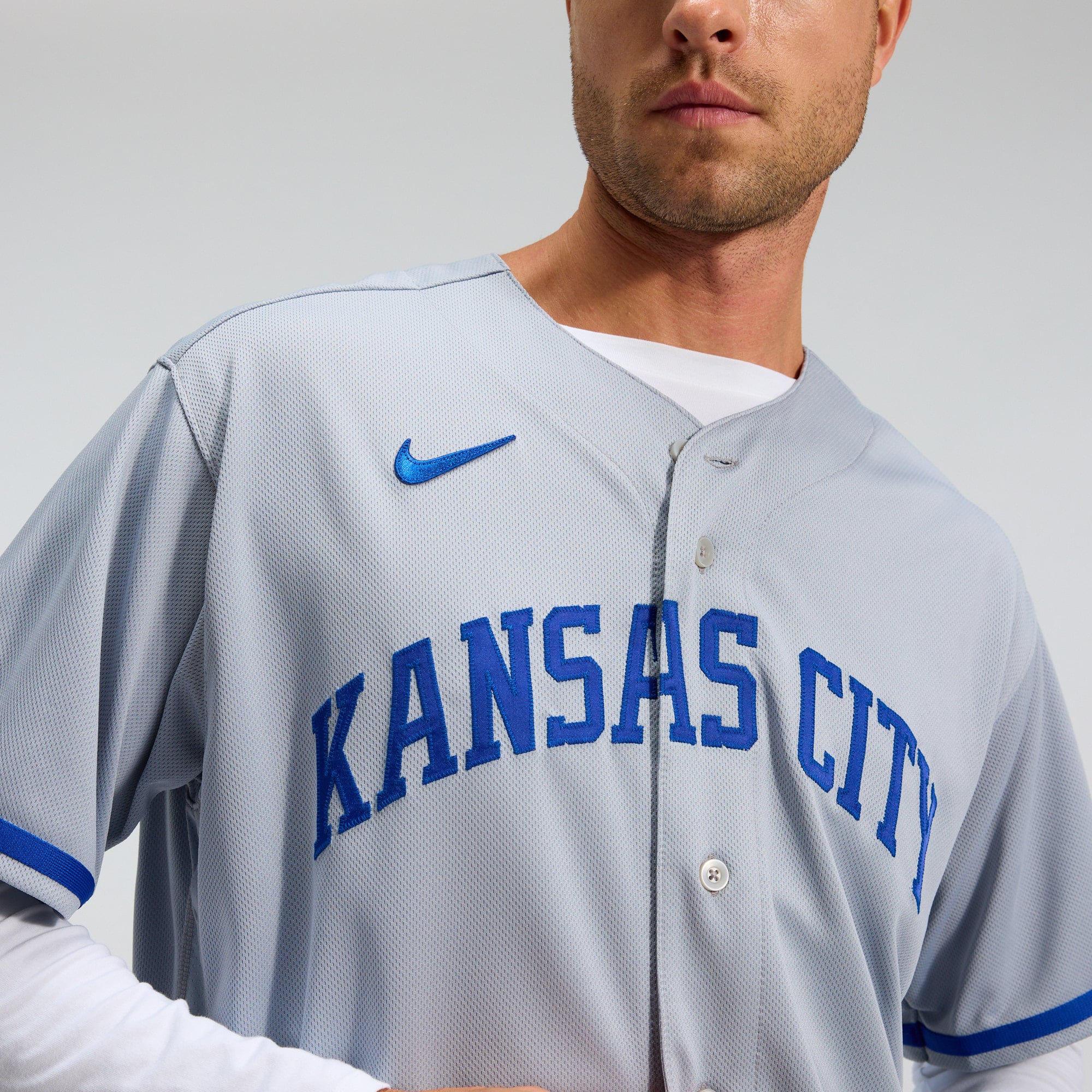Kansas City Royals 2022 Road Jersey - Gray - Image 10