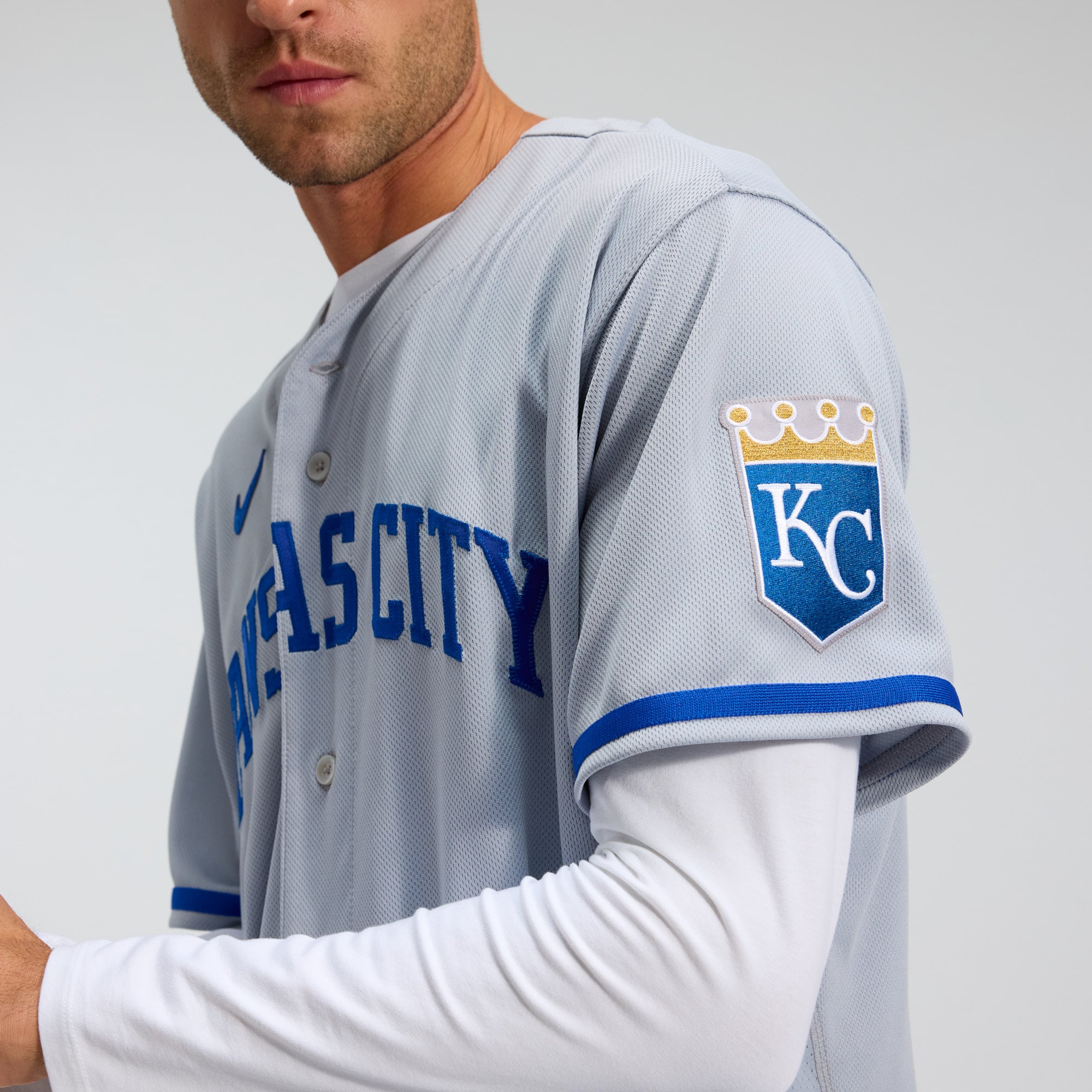 Kansas City Royals 2022 Road Jersey - Gray - Image 9