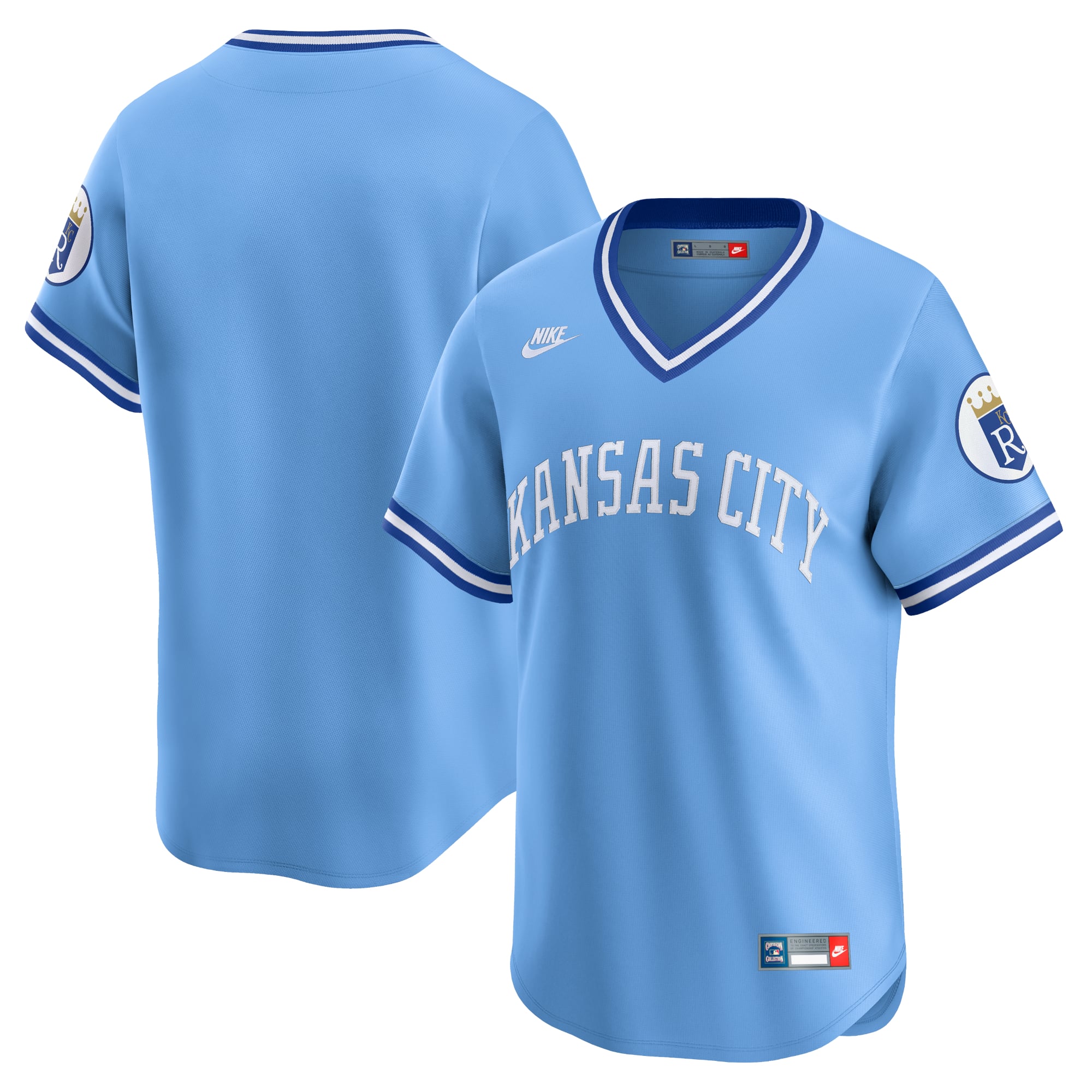 Kansas City Royals Cooperstown Collection Limited Jersey - Light Blue - Image 2