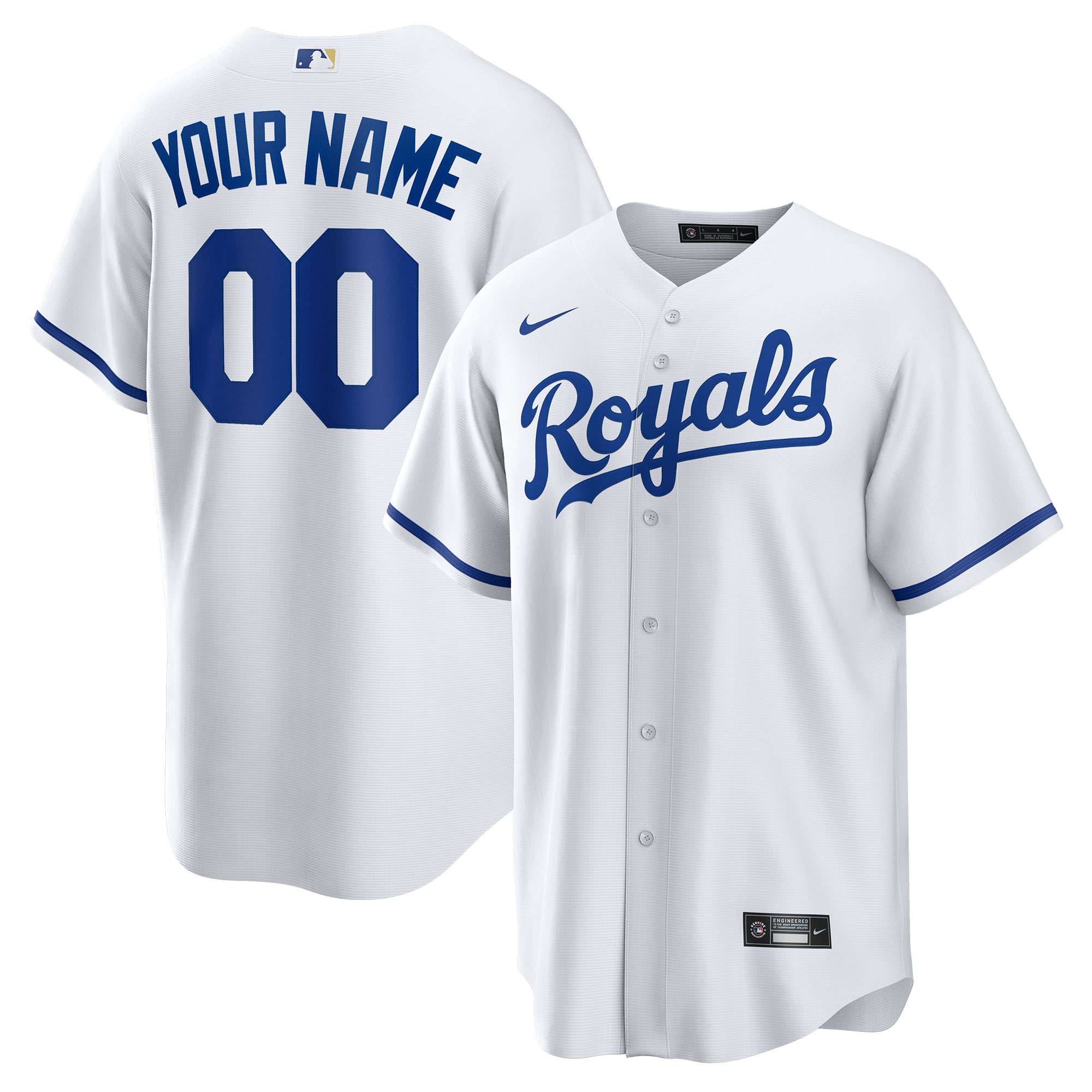 Kansas City Royals Custom Jersey - White - Image 2
