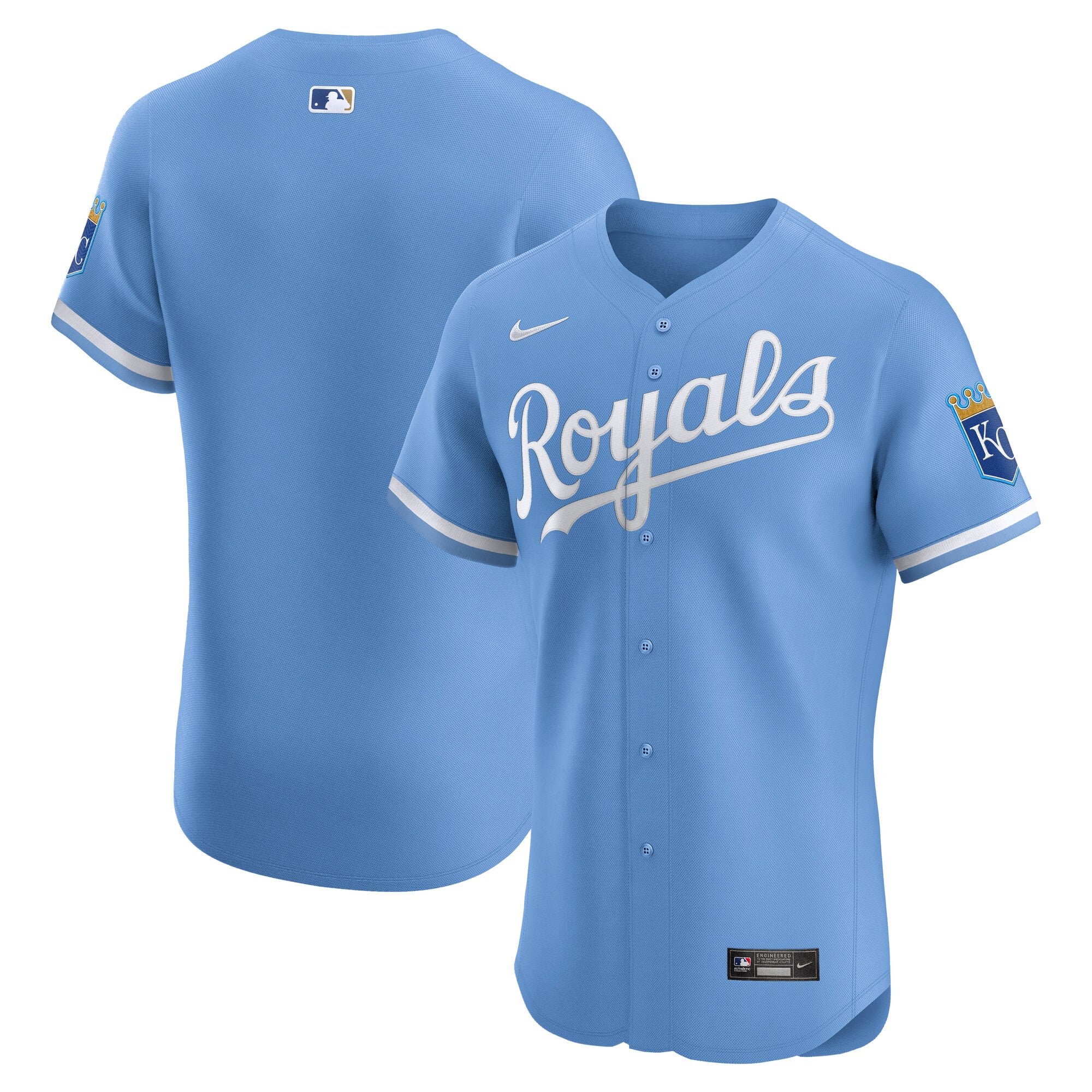 Kansas City Royals Home Elite Jersey - Light Blue