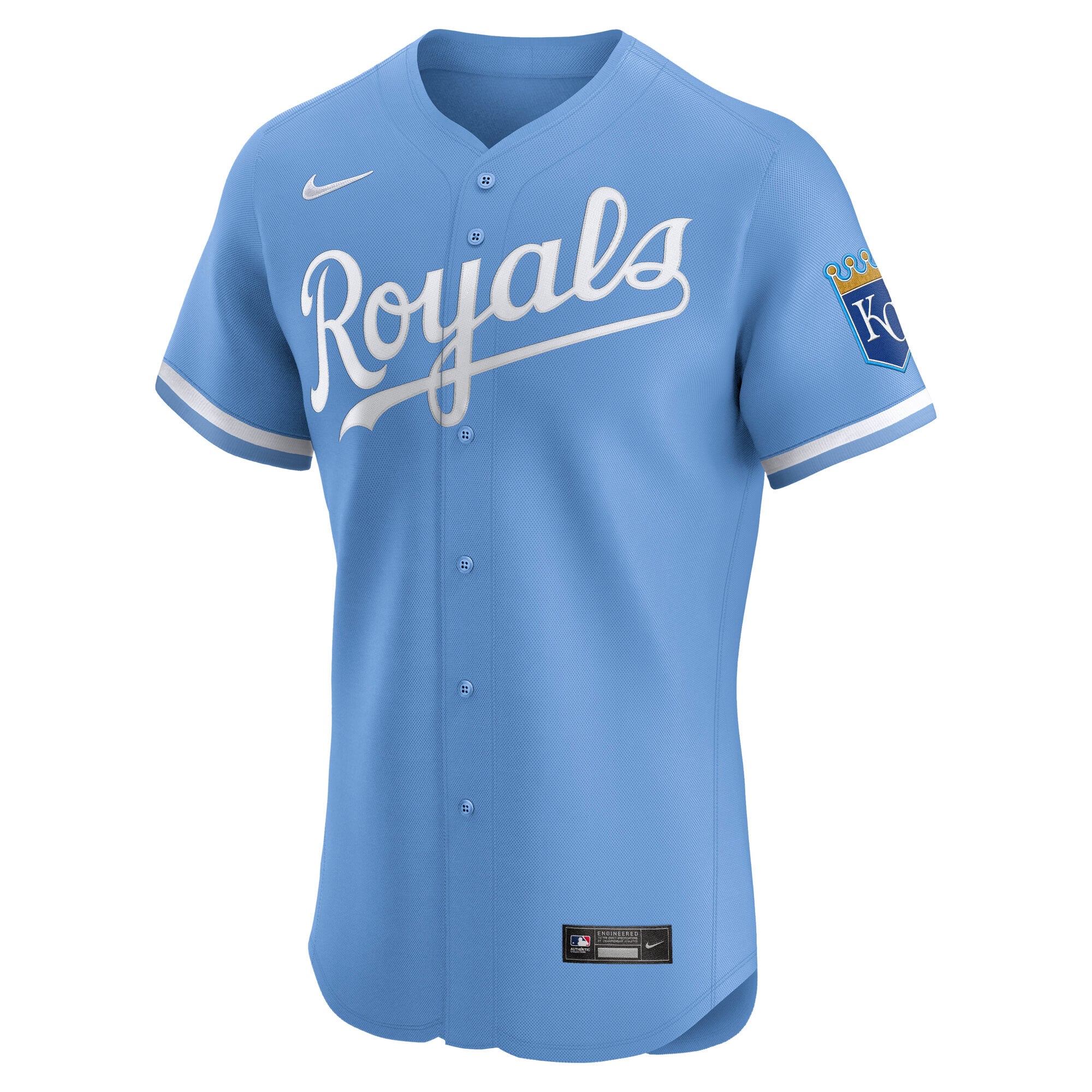 Kansas City Royals Home Elite Jersey - Light Blue - Image 3