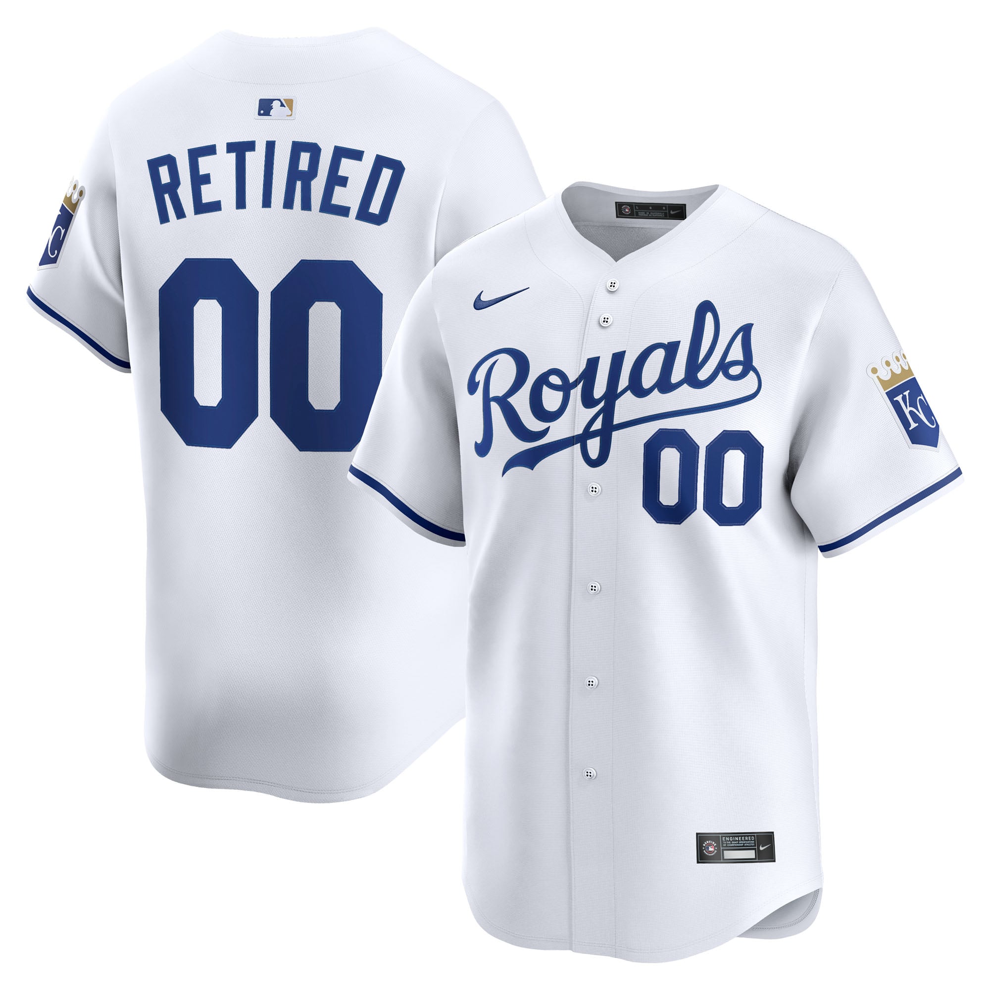 Kansas City Royals Home Limited Pick-A-Player Retired Roster Jersey - White - Image 2