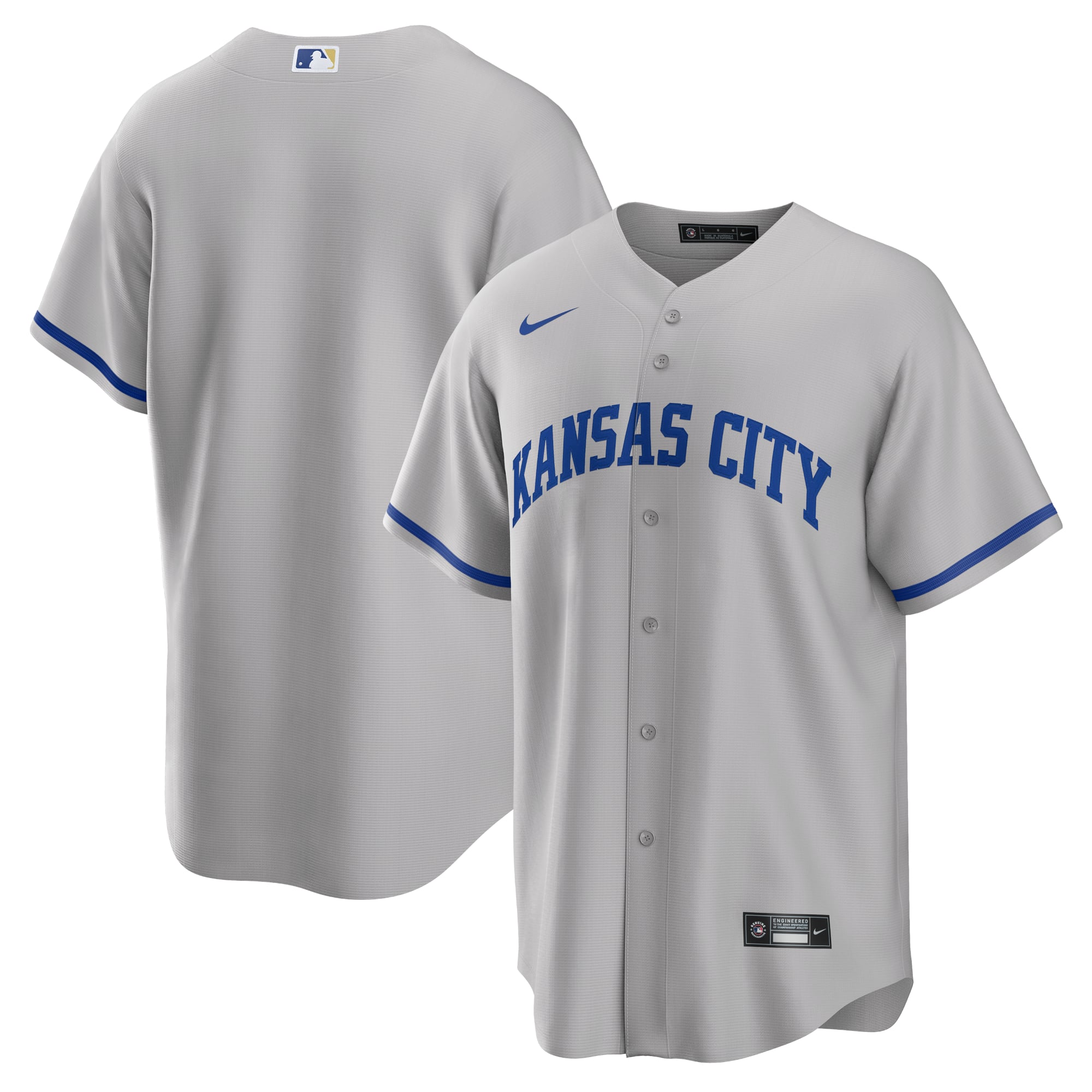 Kansas City Royals Road Team Jersey - Gray