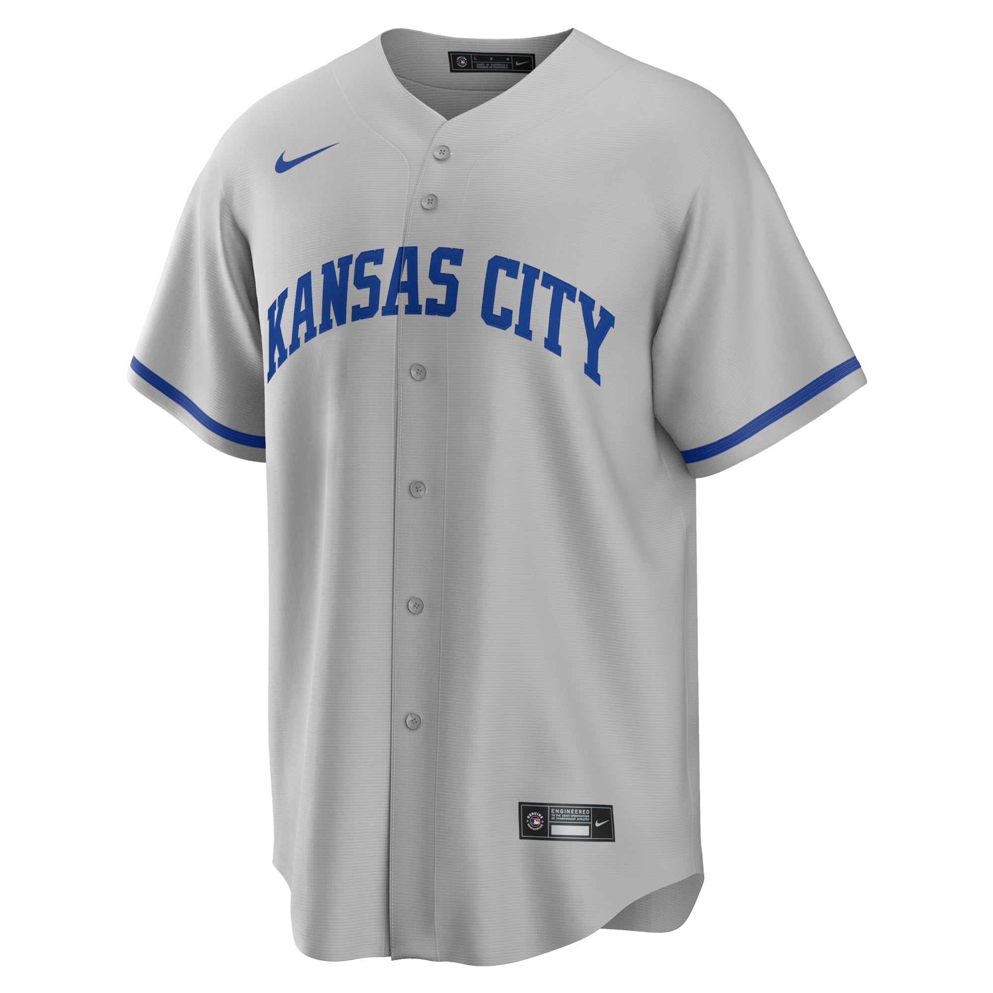 Kansas City Royals Road Team Jersey - Gray - Image 3