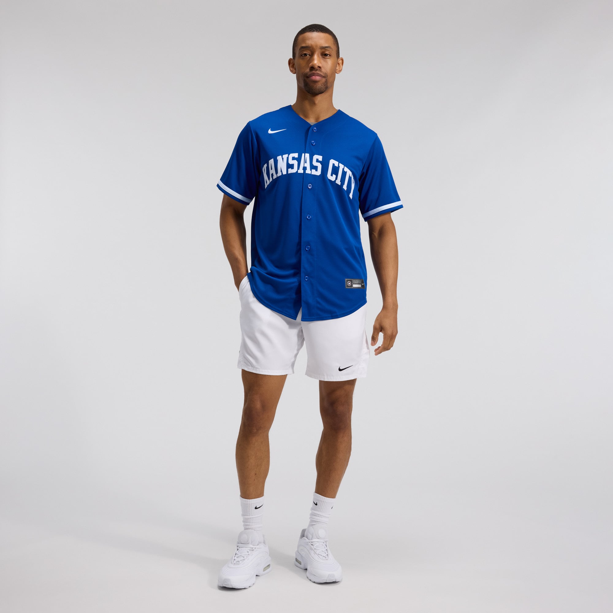 Kansas City Royals Road Team Jersey - Rush Blue - Image 4
