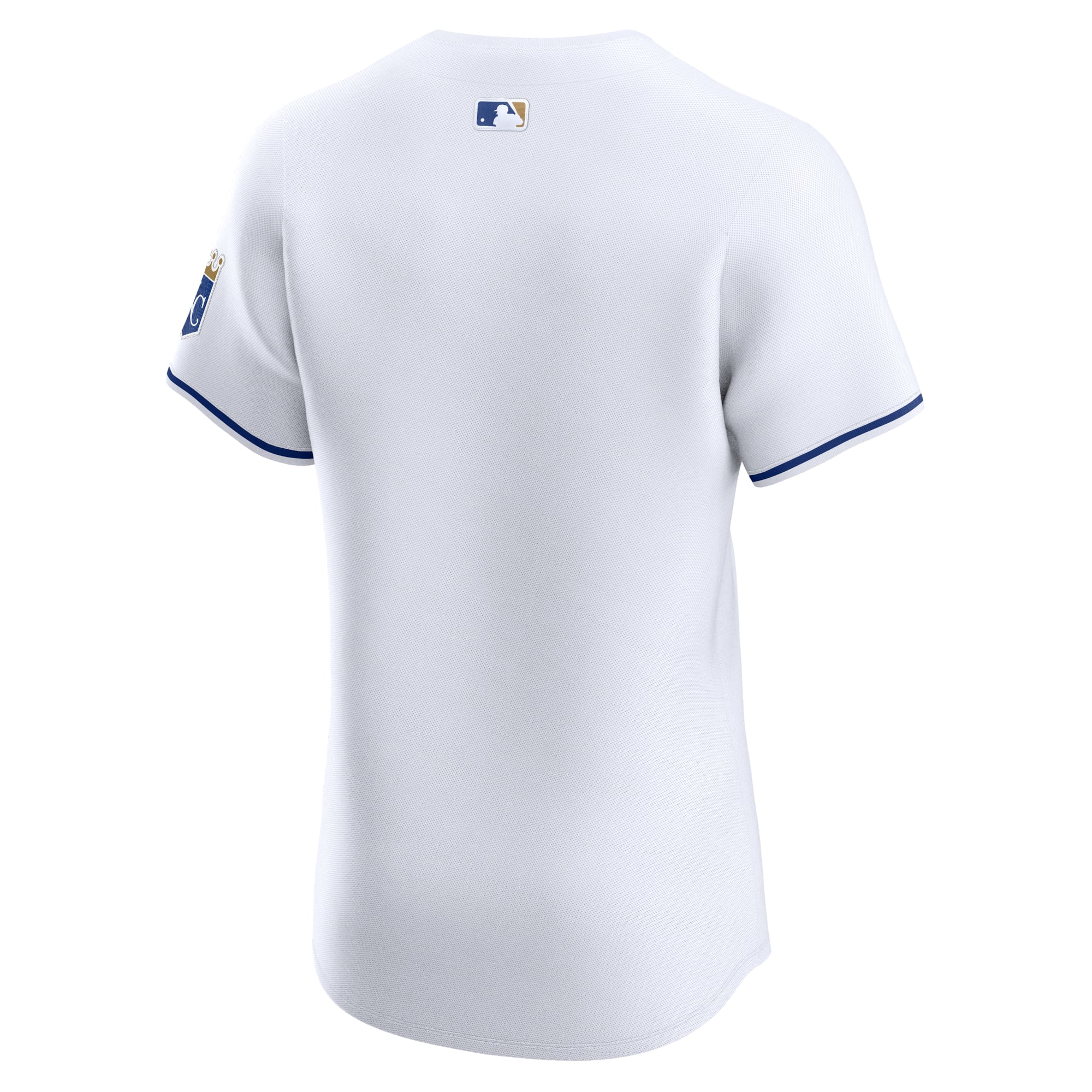 Kansas City Royals Road Vapor Premier Elite Patch Jersey - White - Image 4