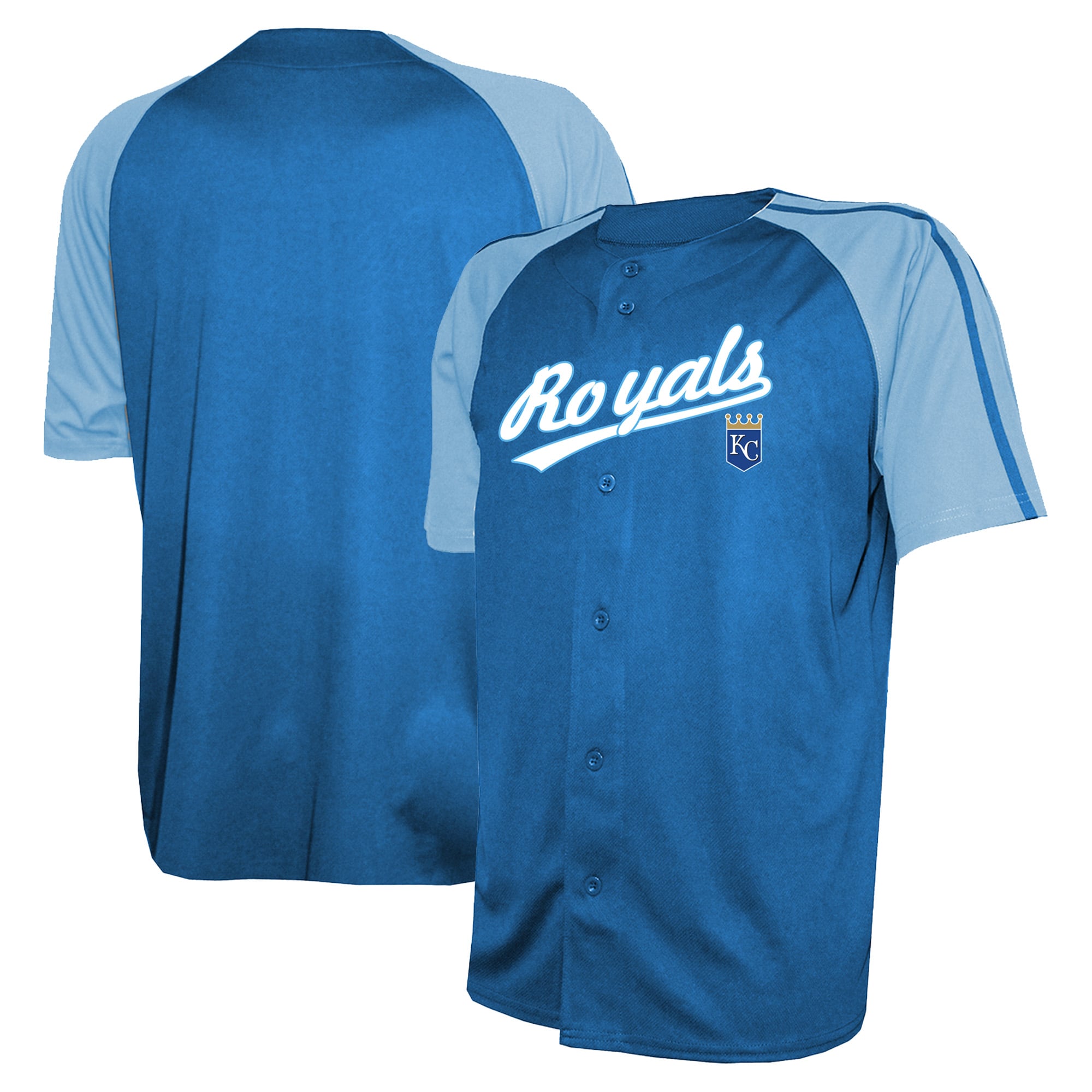 Kansas City Royals Stitches Team Raglan Jersey - Royal - Image 2