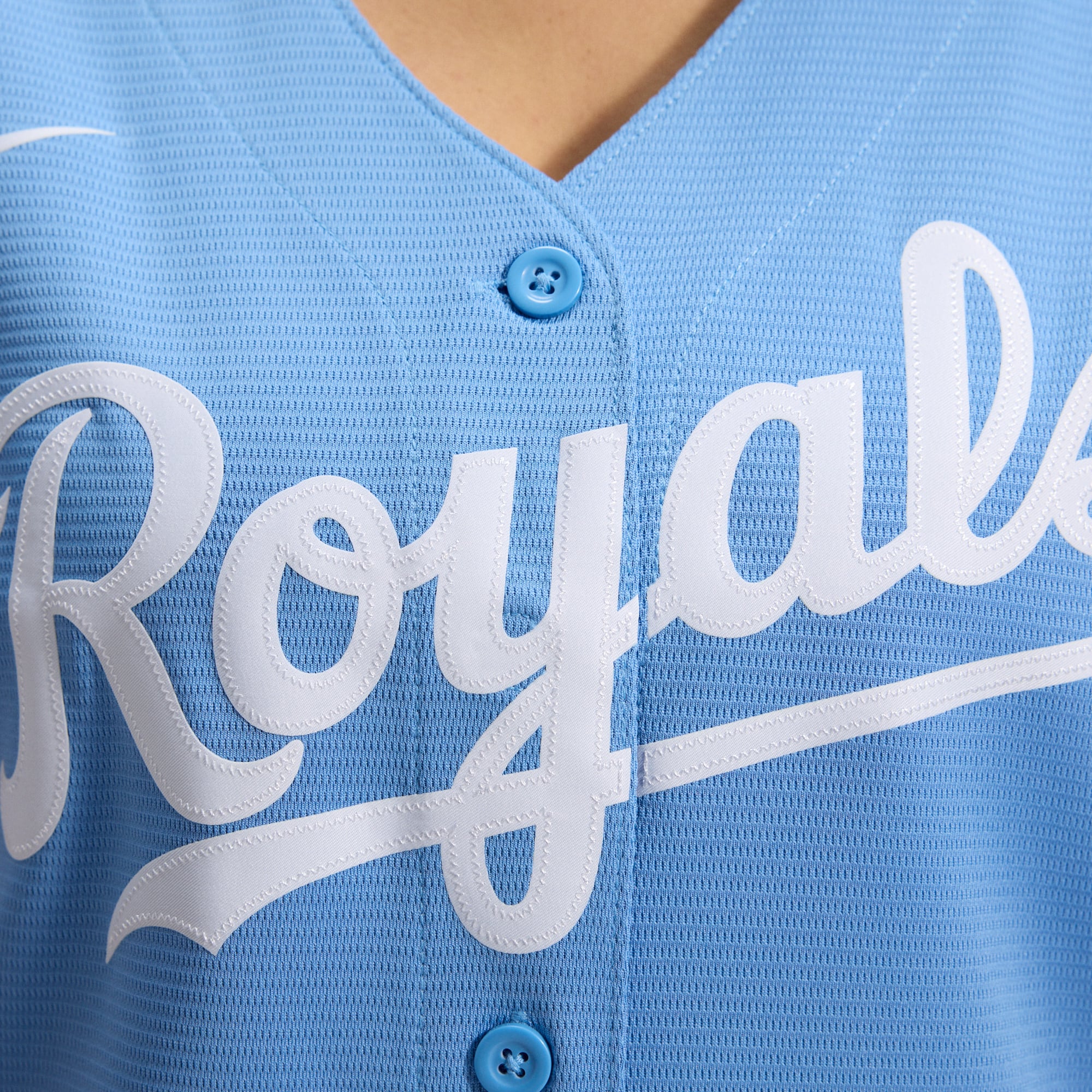 Kansas City Royals Women's Alternate Team Logo Jersey - Light Blue - Image 11