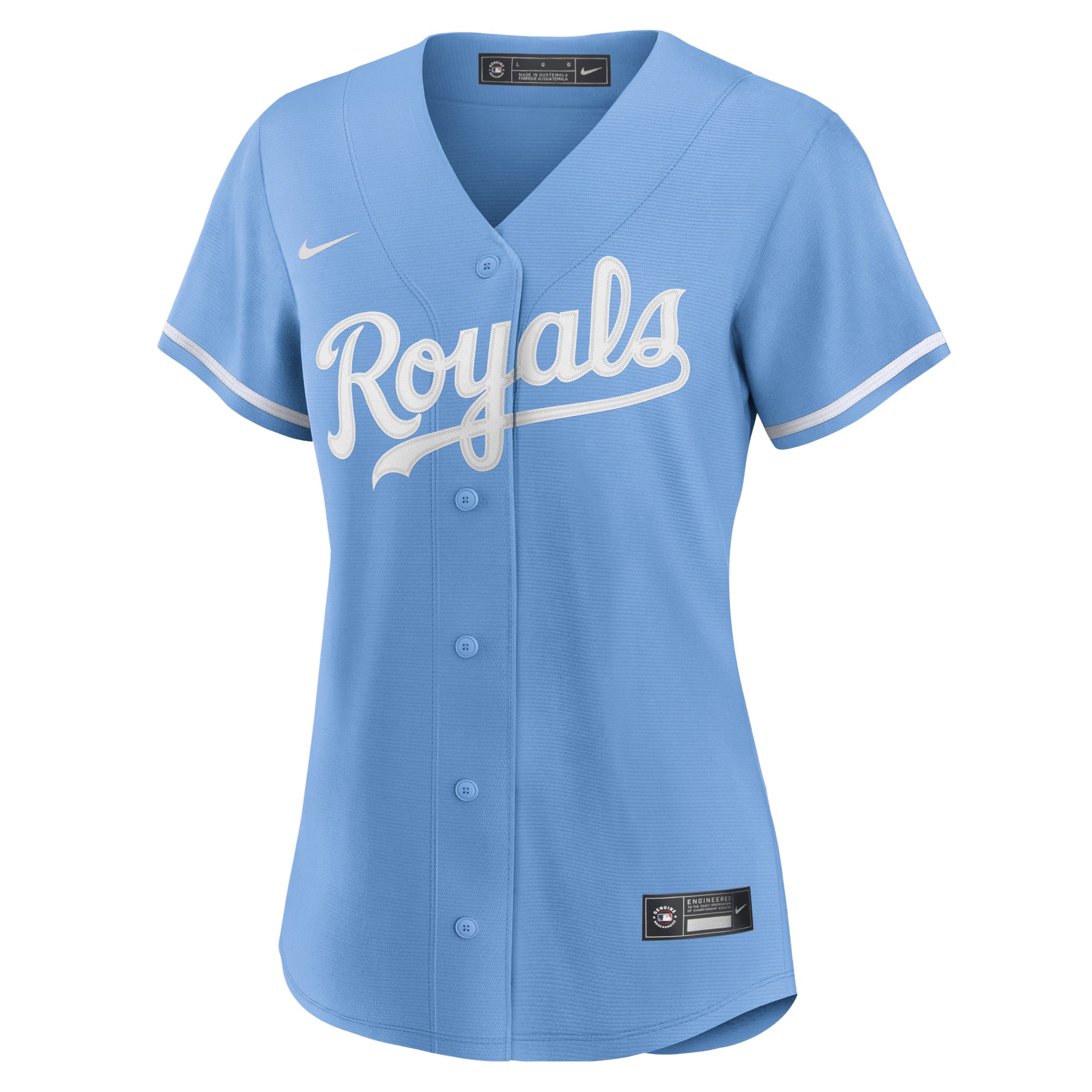 Kansas City Royals Women's Alternate Team Logo Jersey - Light Blue - Image 6
