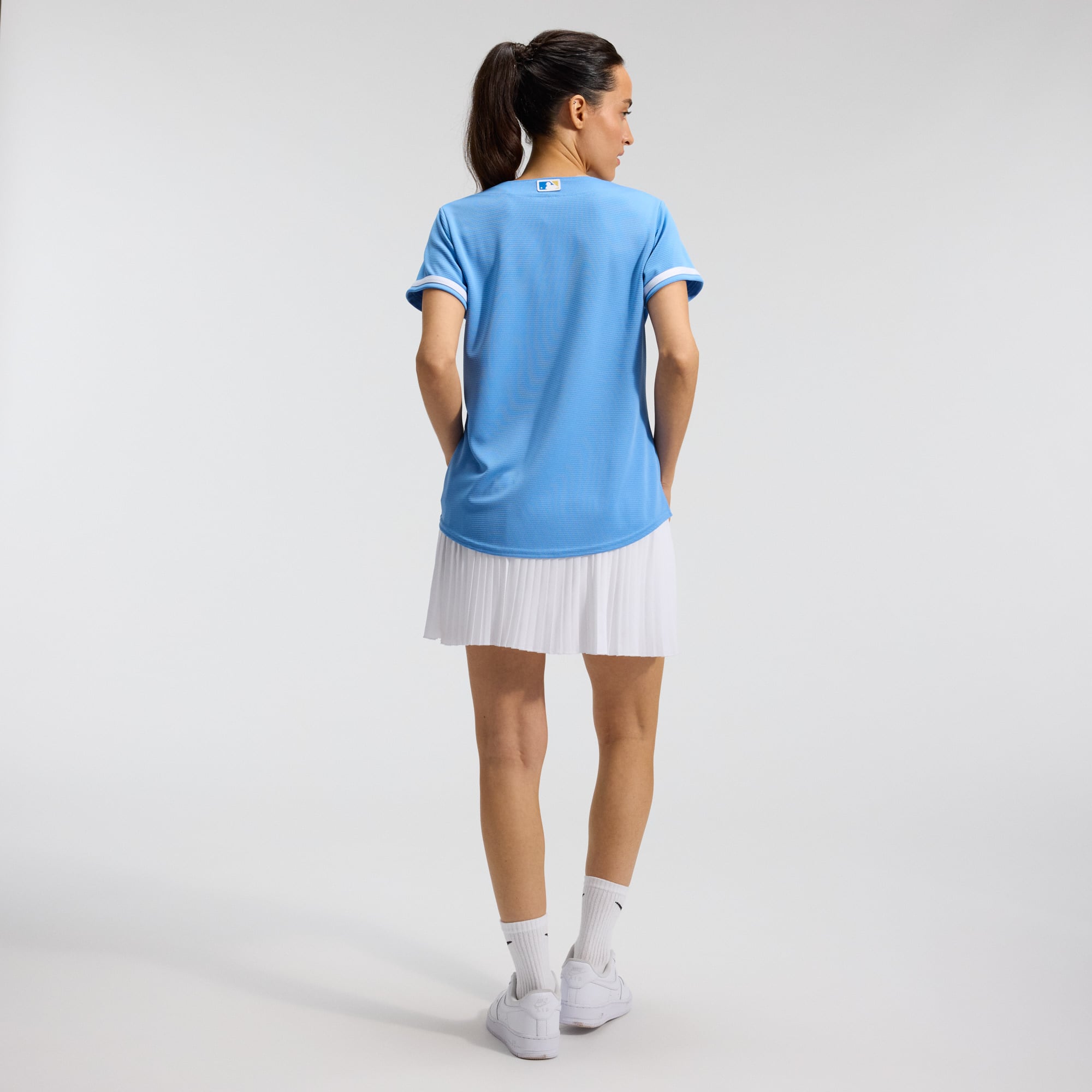 Kansas City Royals Women's Alternate Team Logo Jersey - Light Blue - Image 5
