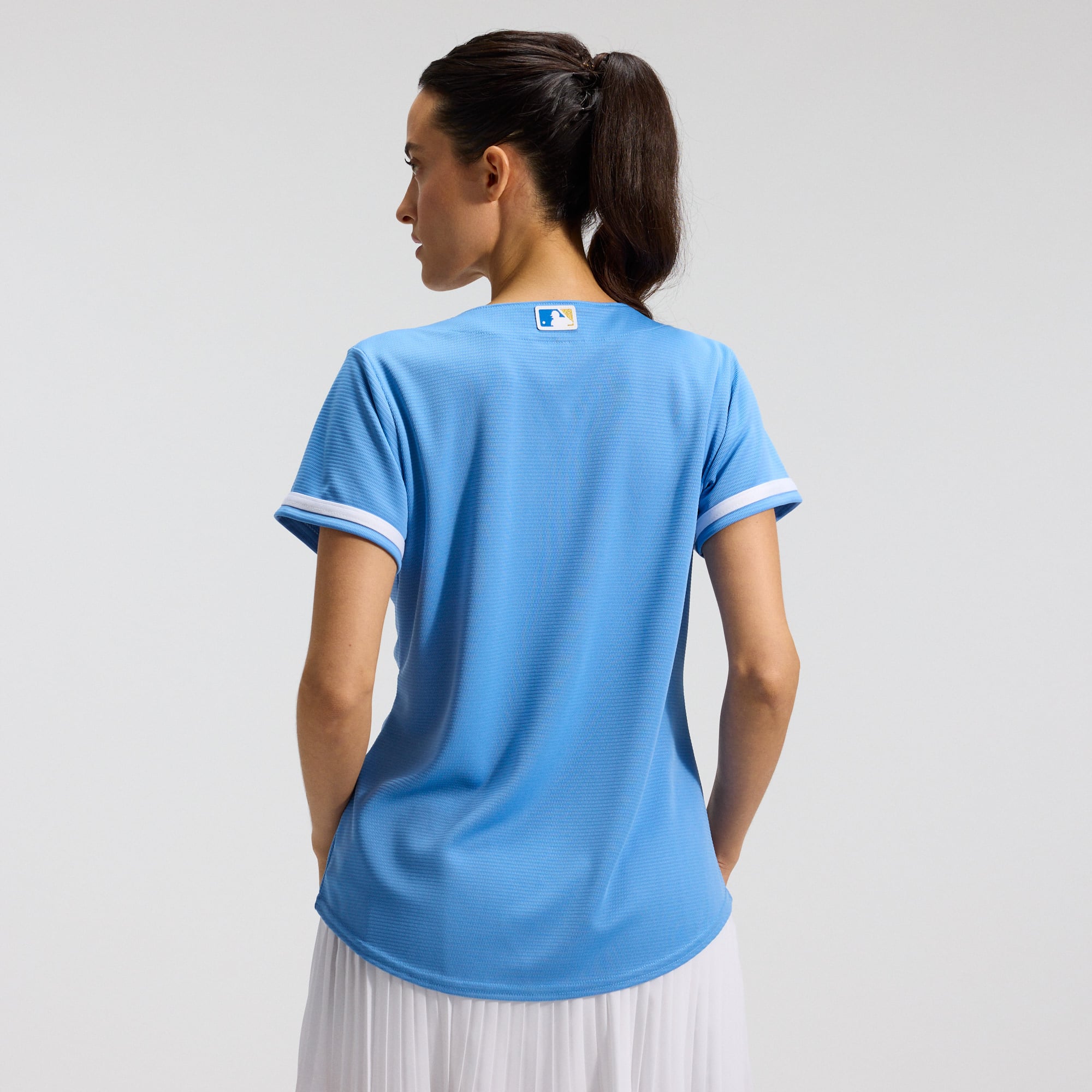Kansas City Royals Women's Alternate Team Logo Jersey - Light Blue - Image 3