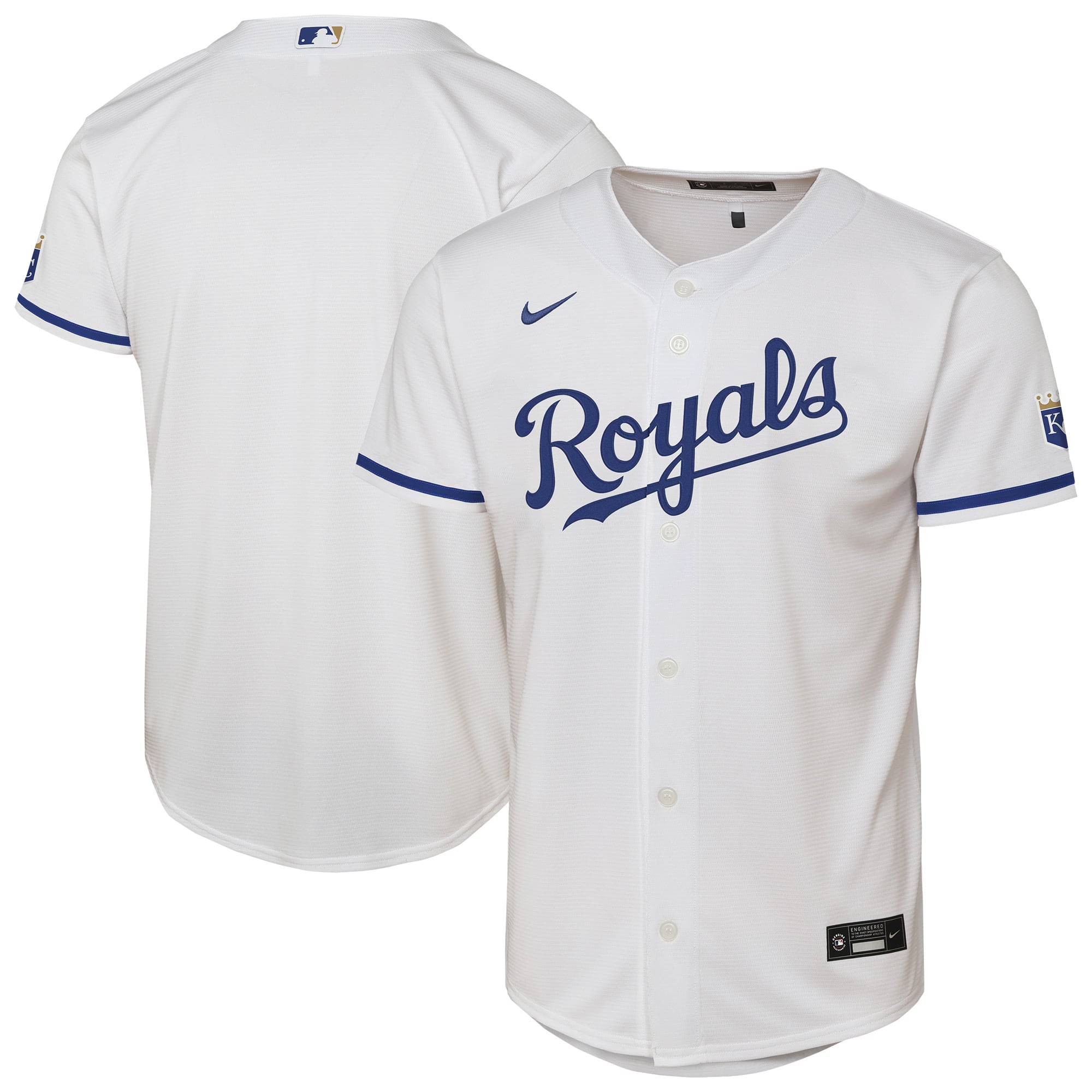 Kansas City Royals Youth Home Stadium Jersey - White