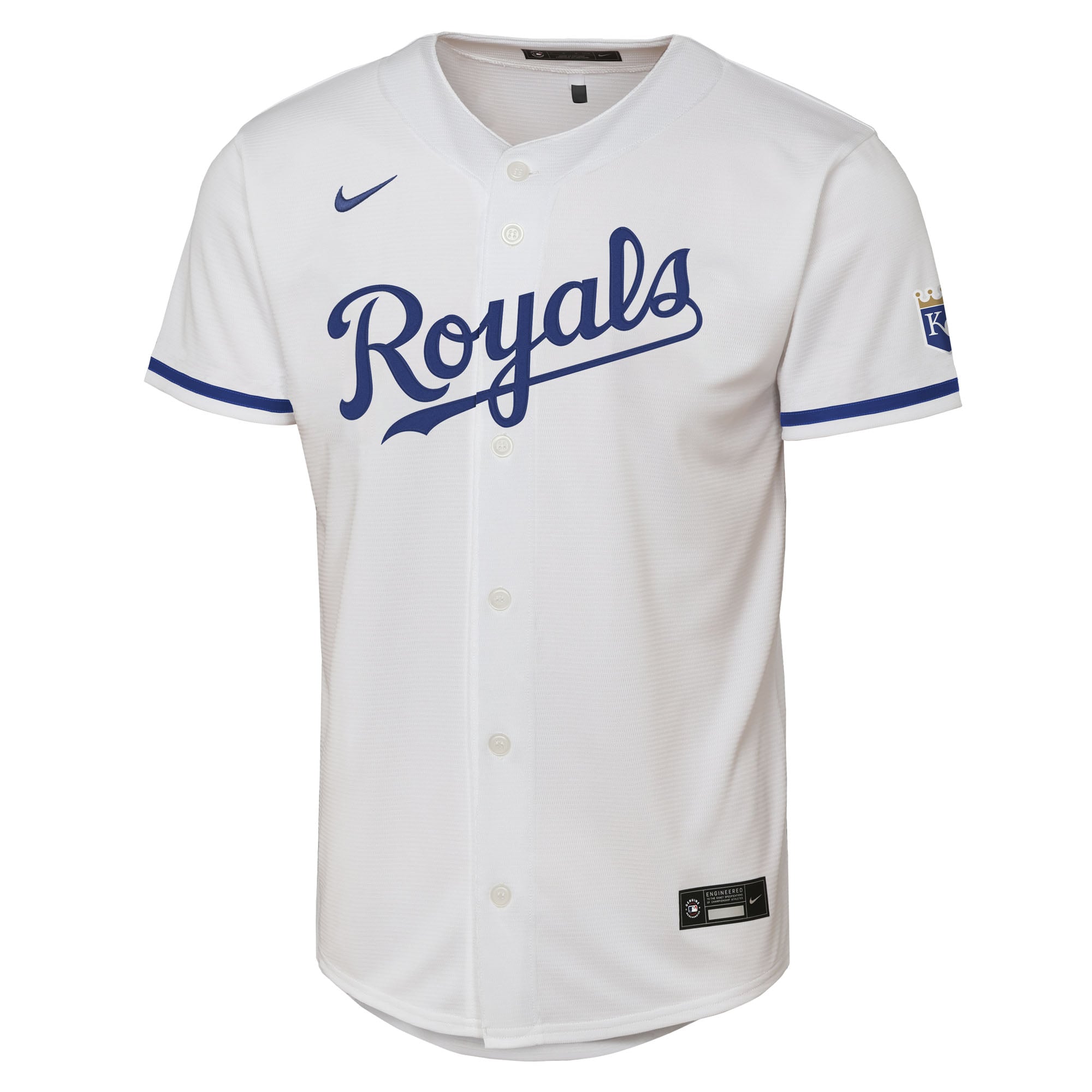 Kansas City Royals Youth Home Stadium Jersey - White - Image 3