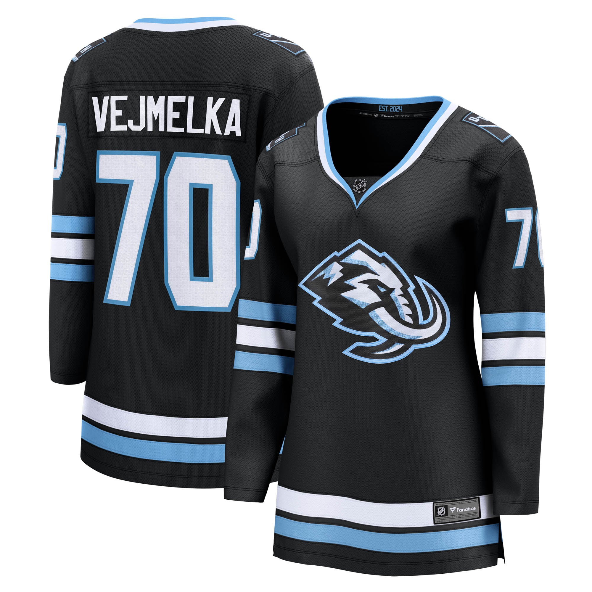 Karel Vejmelka Utah Mammoth Women's Home Breakaway Jersey - Black