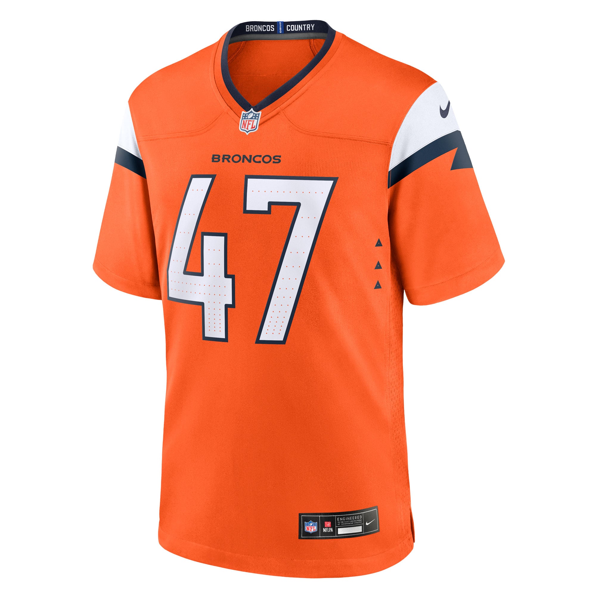 Karene Reid Denver Broncos Team Game Jersey - Orange - Image 3