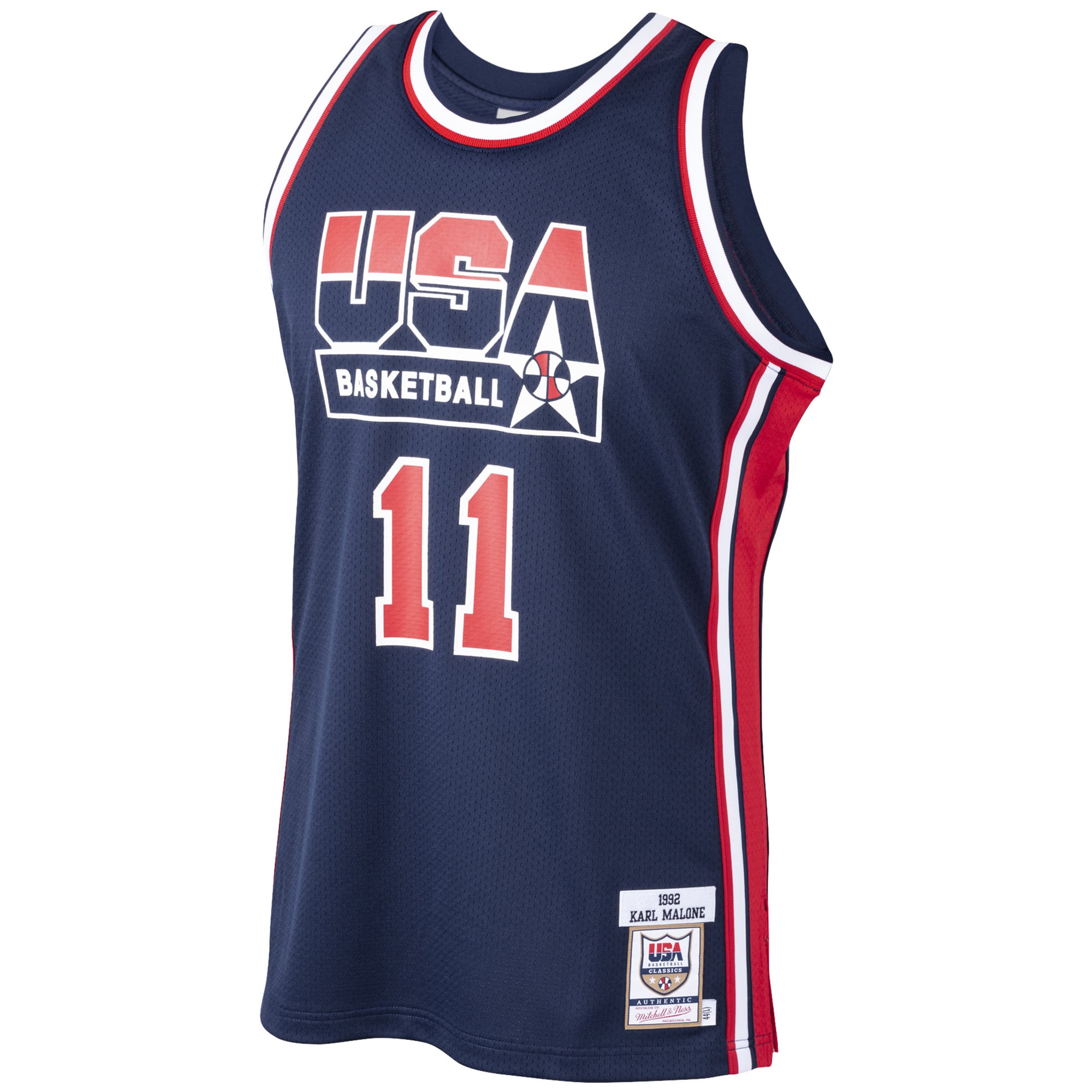 Karl Malone USA Basketball 1992 Dream Team Jersey - Navy - Image 3