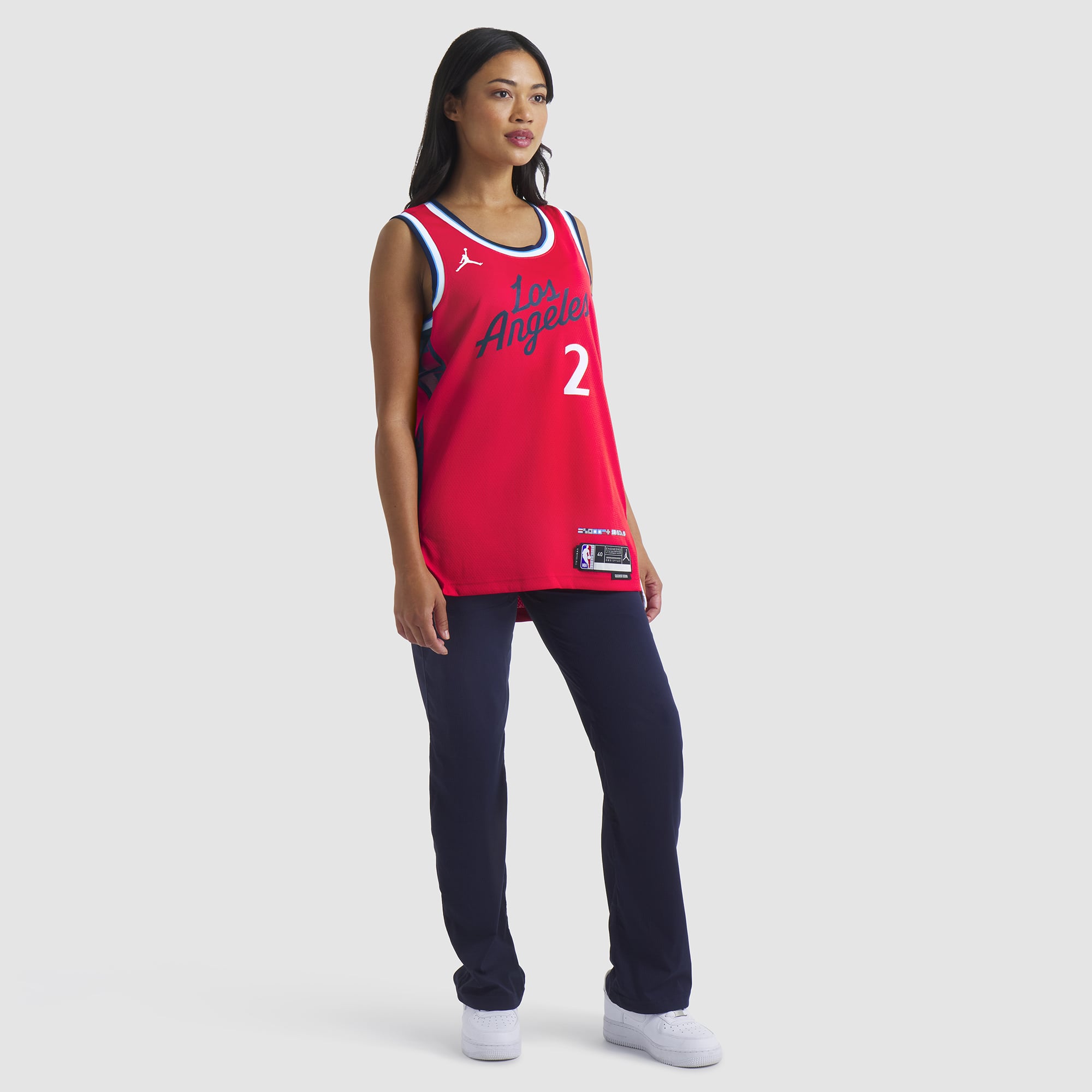 Kawhi Leonard LA Clippers Jordan Brand Unisex 2024/25 Swingman Jersey - Statement Edition - Red - Image 7