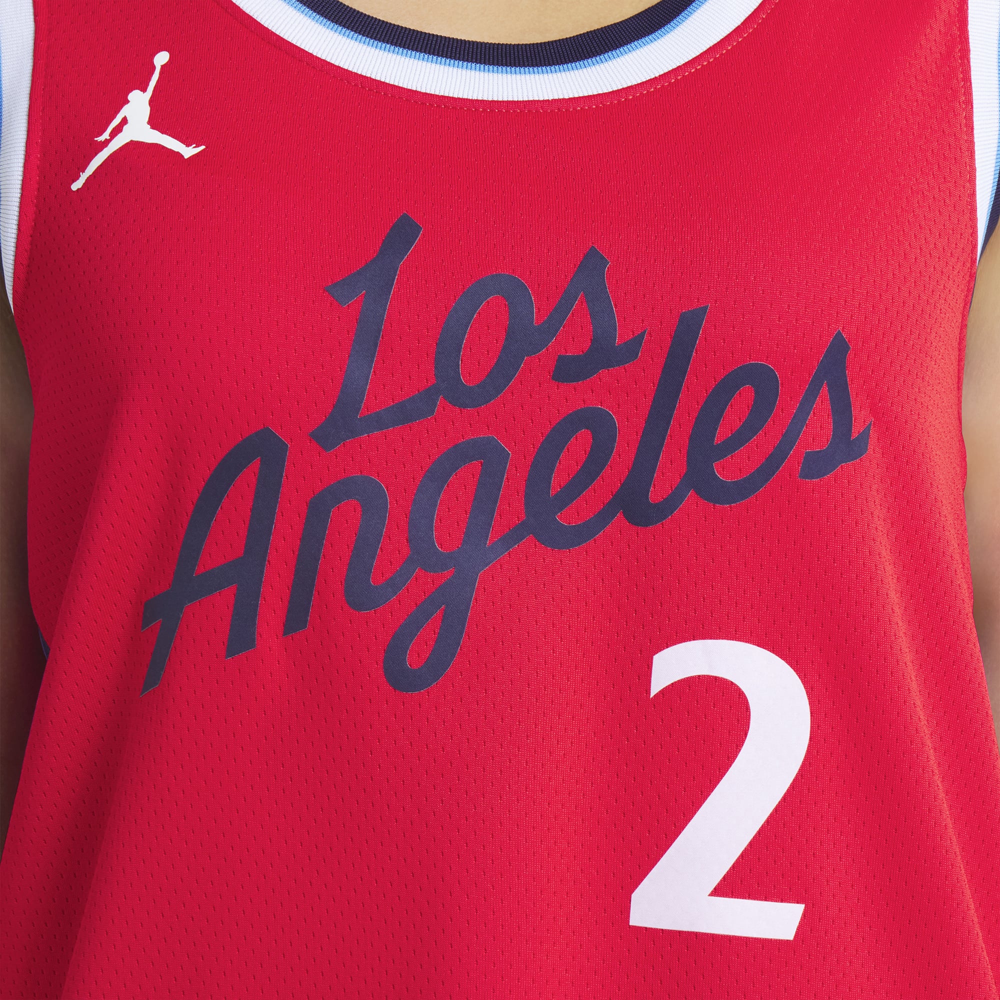 Kawhi Leonard LA Clippers Jordan Brand Unisex 2024/25 Swingman Jersey - Statement Edition - Red - Image 9