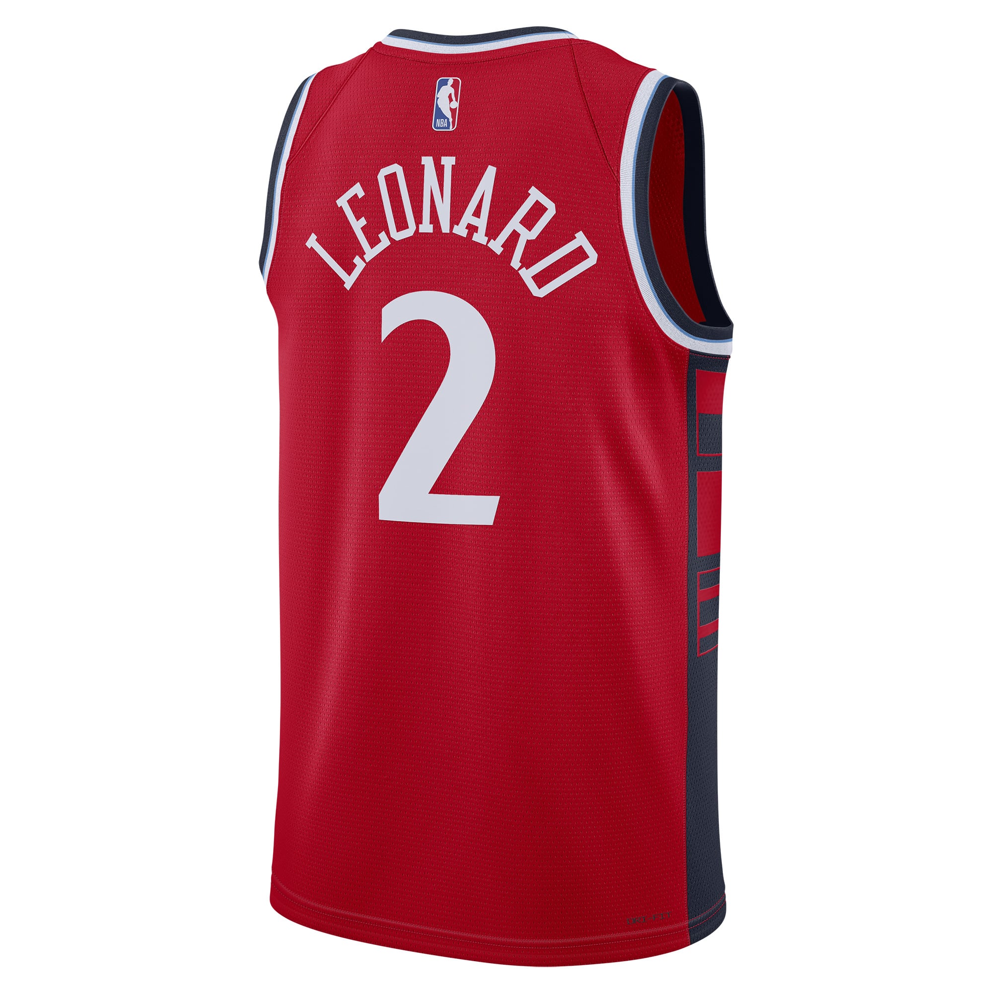 Kawhi Leonard LA Clippers Jordan Brand Unisex 2024/25 Swingman Jersey - Statement Edition - Red - Image 4