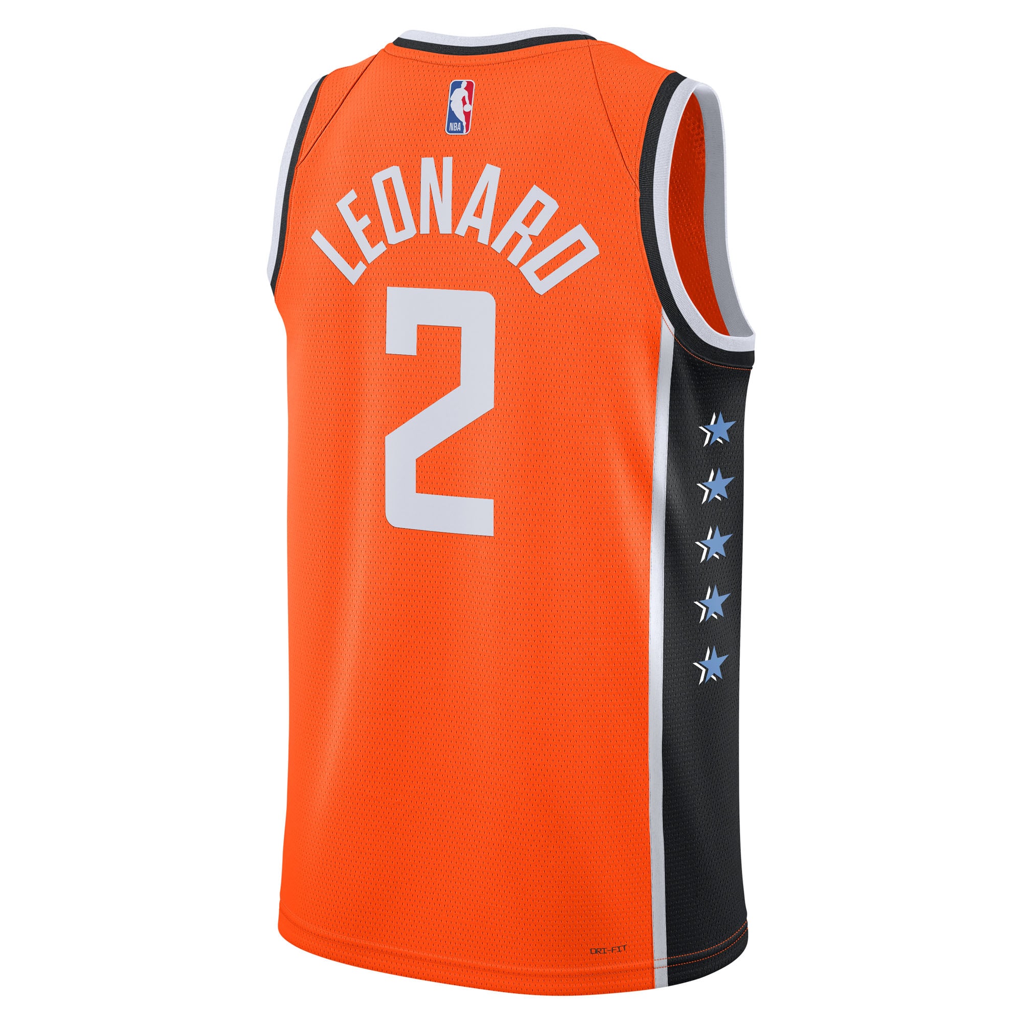 Kawhi Leonard LA Clippers Unisex 2025/26 Swingman Jersey - Orange - City Edition - Image 4