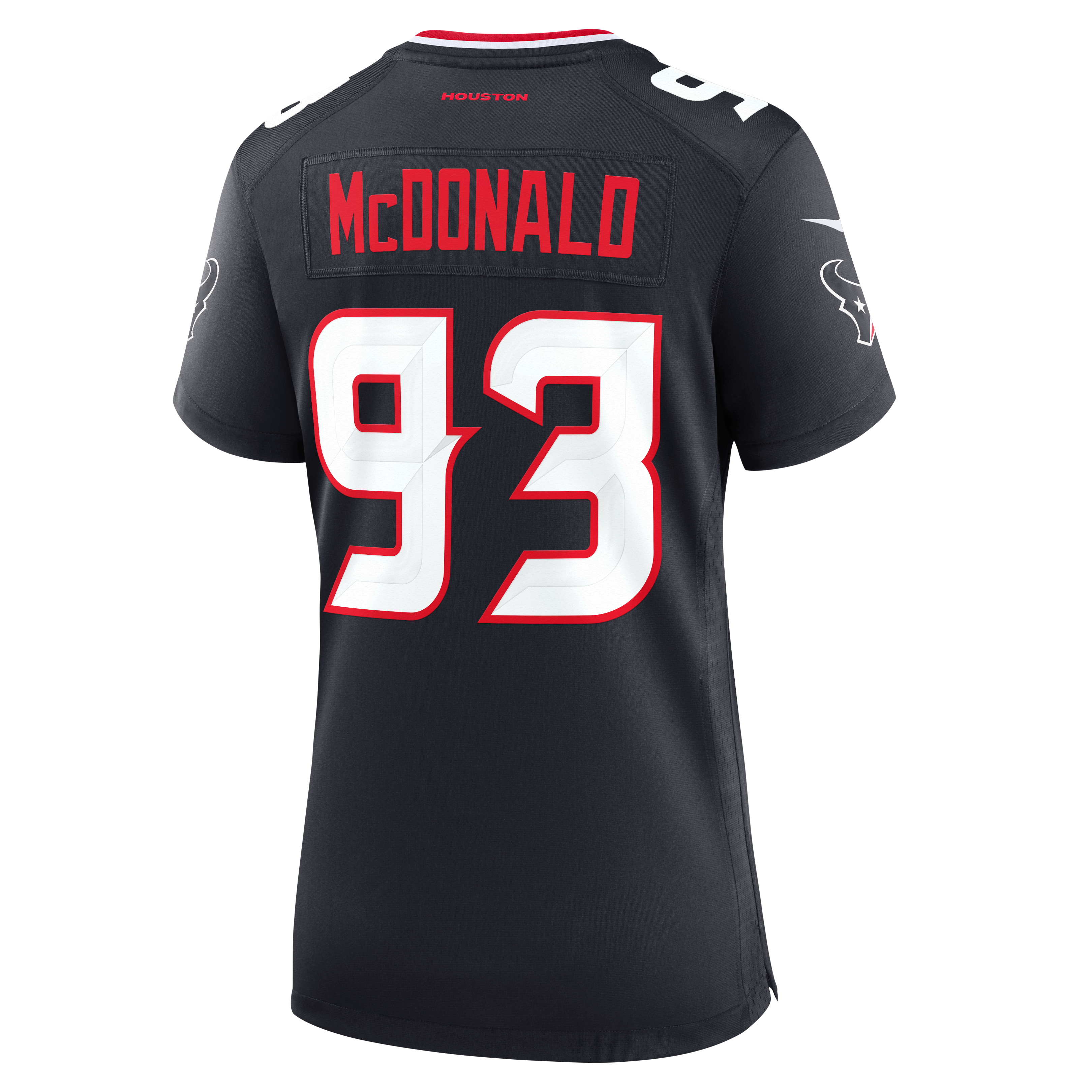 Kayden McDonald Houston Texans Women's Team Game Jersey - Navy - Image 8