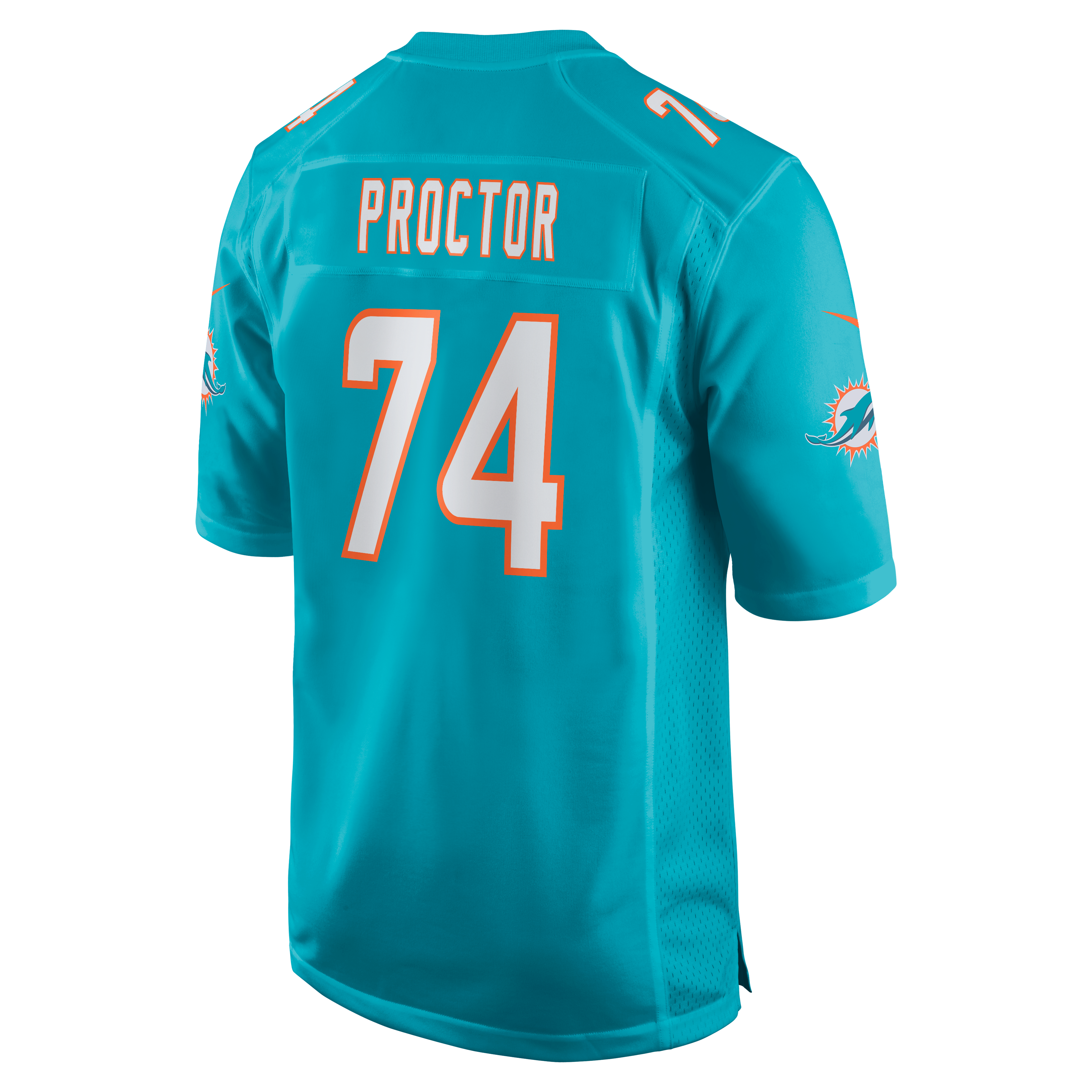 Kayden ProctorMiami Dolphins 2026 Draft First Round Pick No. 12 Team Game Jersey - Aqua - Image 4
