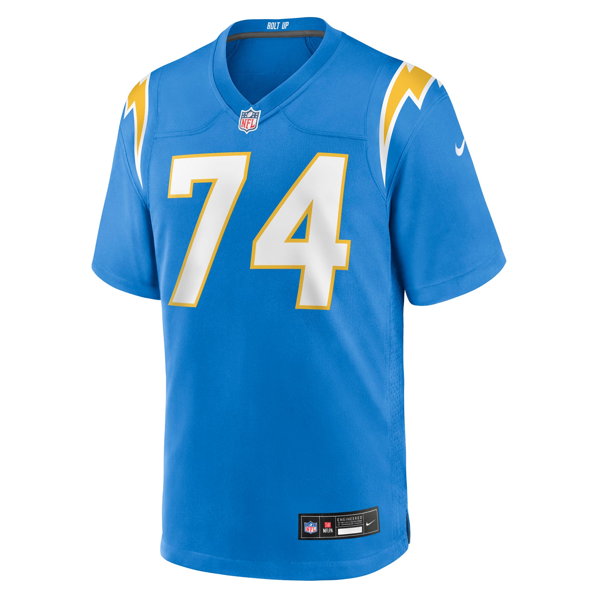 Kayode Awosika Los Angeles Chargers Team Game Jersey - Powder Blue - Image 3