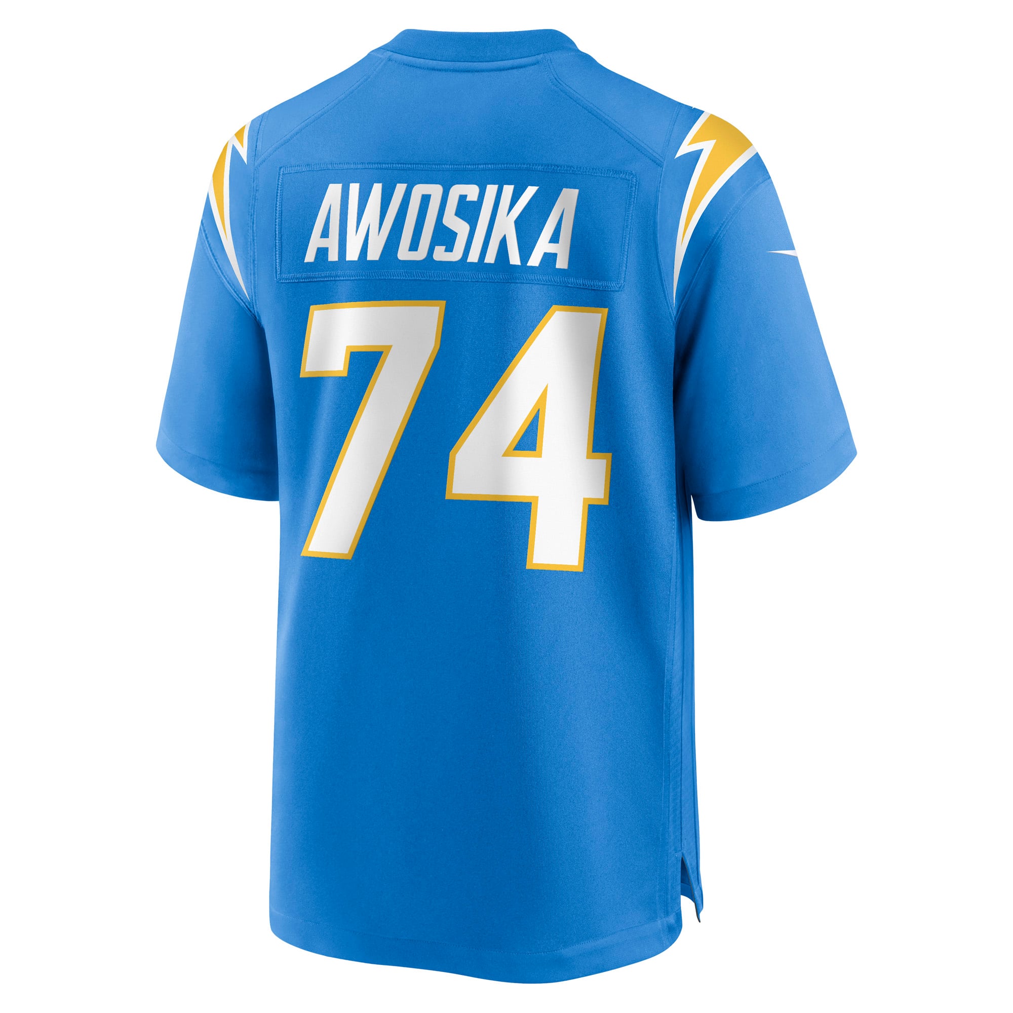 Kayode Awosika Los Angeles Chargers Team Game Jersey - Powder Blue - Image 4