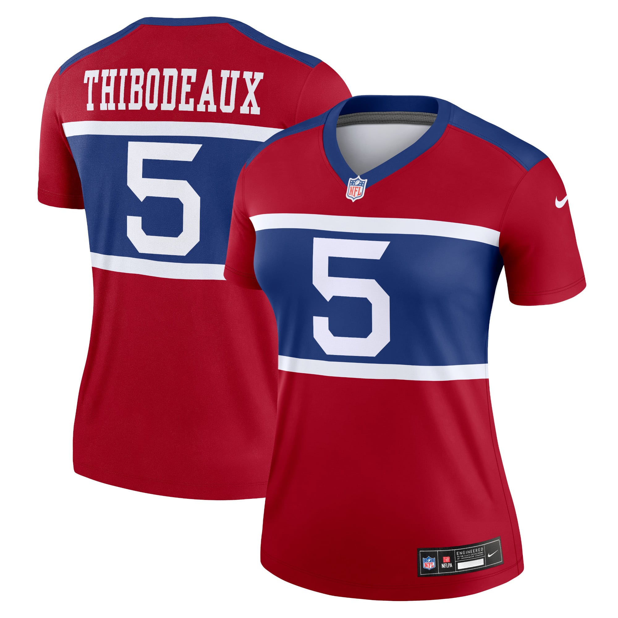 Kayvon Thibodeaux New York Giants Women's Alternate Legend Player Performance Top - Red - Image 2