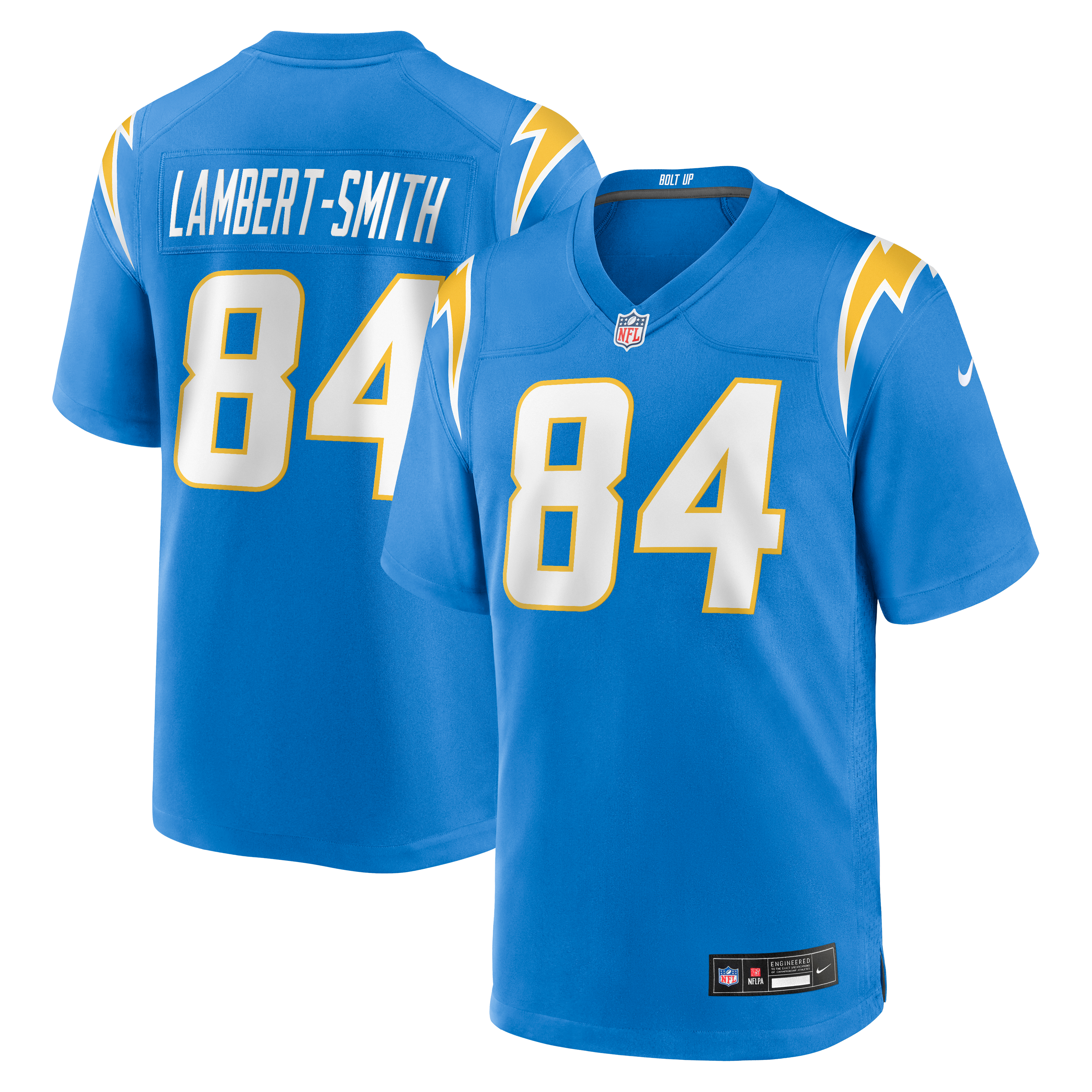 KeAndre Lambert-Smith Los Angeles Chargers Team Game Jersey - Powder Blue