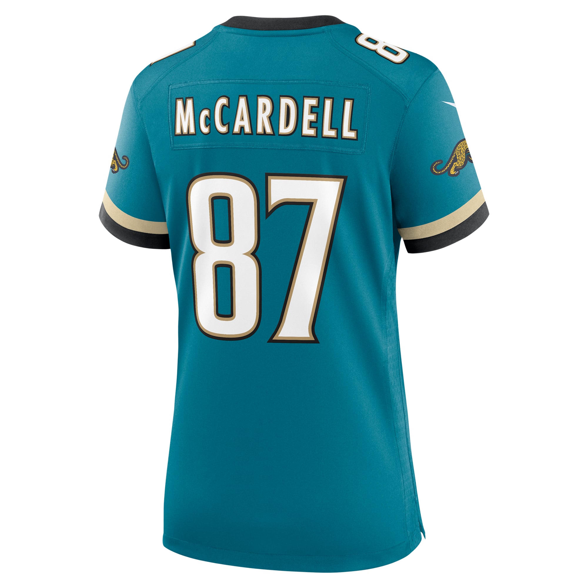 Keenan McCardell Jacksonville Jaguars Women's Prowler Throwback Retired Player Game Jersey - Teal - Image 4