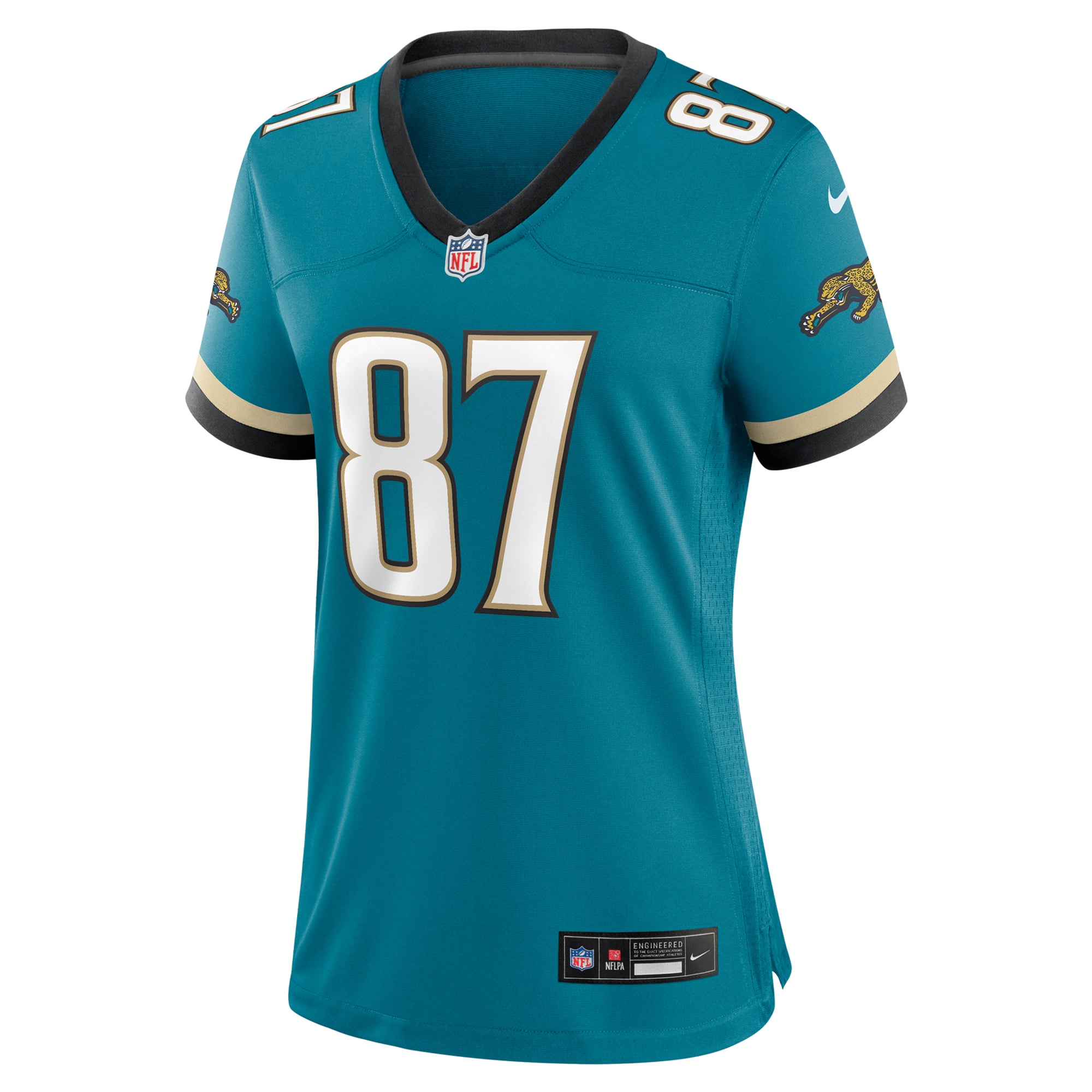 Keenan McCardell Jacksonville Jaguars Women's Prowler Throwback Retired Player Game Jersey - Teal - Image 3