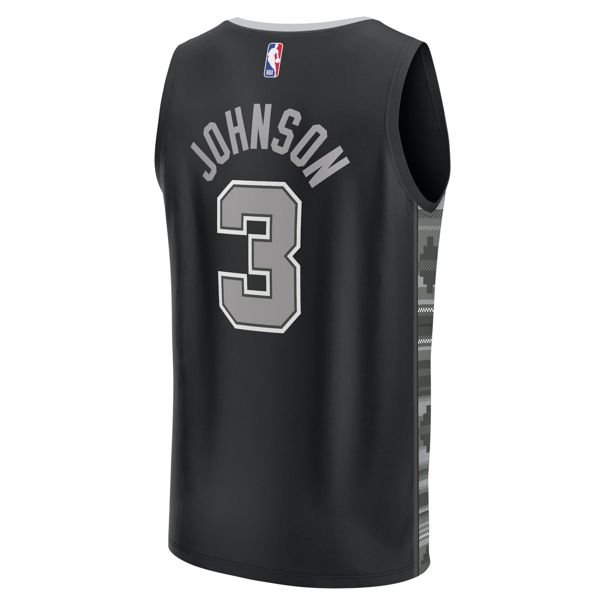 Keldon Johnson San Antonio Spurs Fast Break Player Jersey - Statement Edition - Black - Image 4
